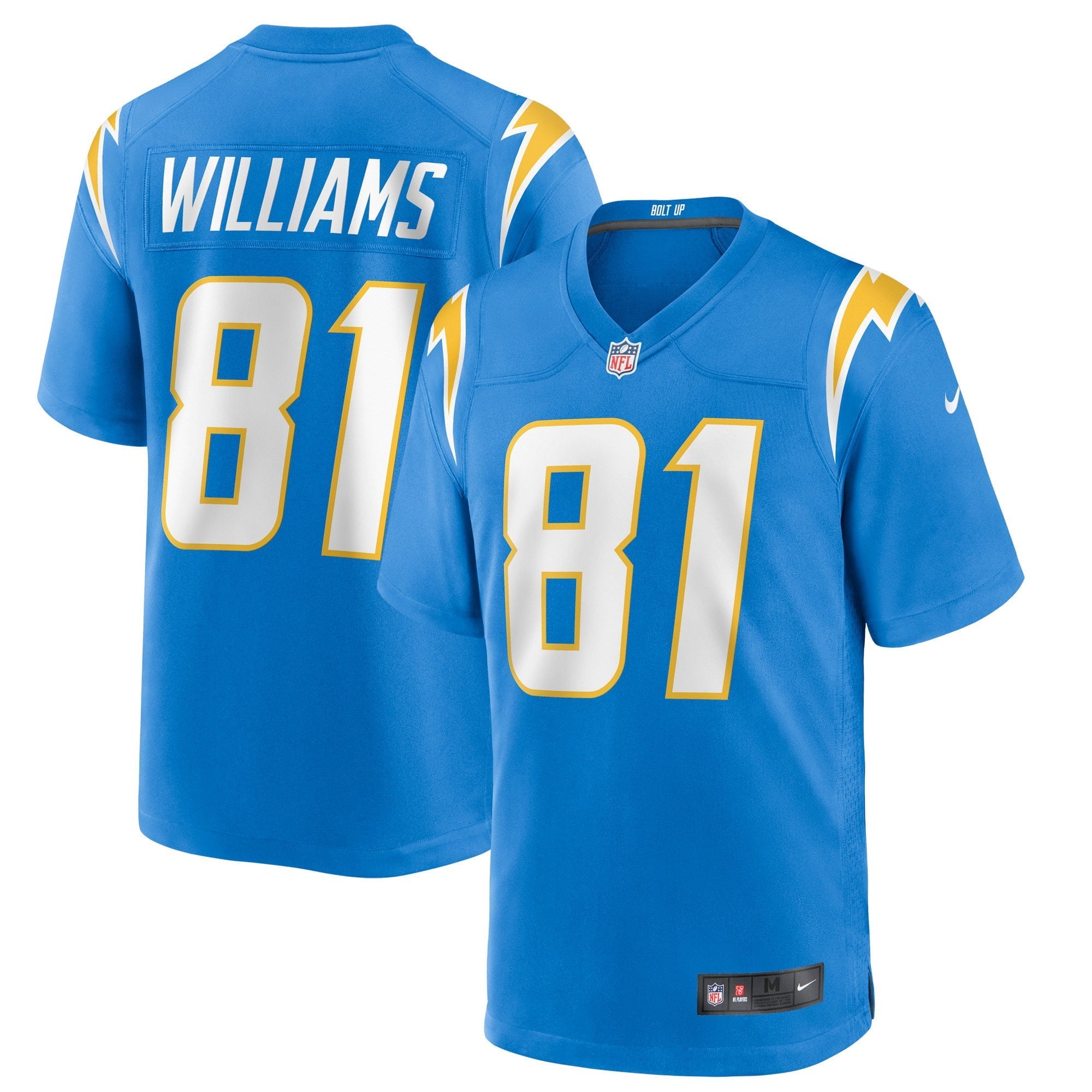 Men's Nike Mike Williams Powder Blue Los Angeles Chargers Game Jersey