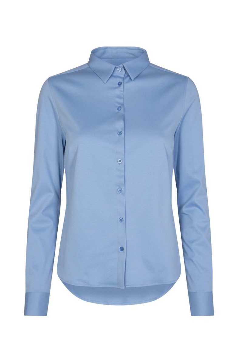 Outlet Mos Mosh – Damen TINA JERSEY – Hemdbluse – Bel Air Blue L