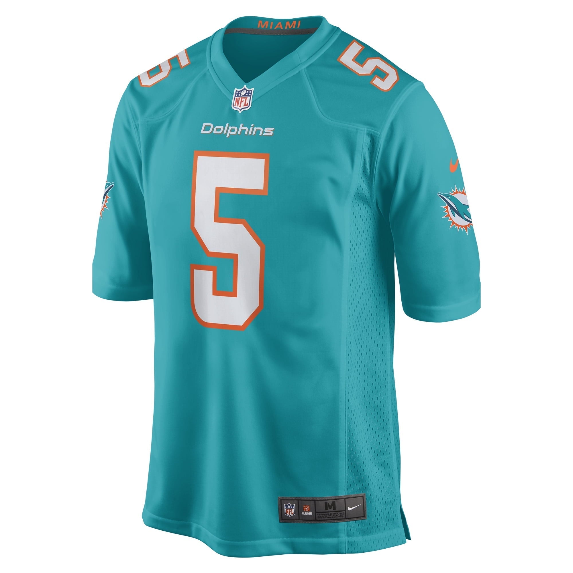 Men's Nike Teddy Bridgewater Aqua Miami Dolphins Game Jersey