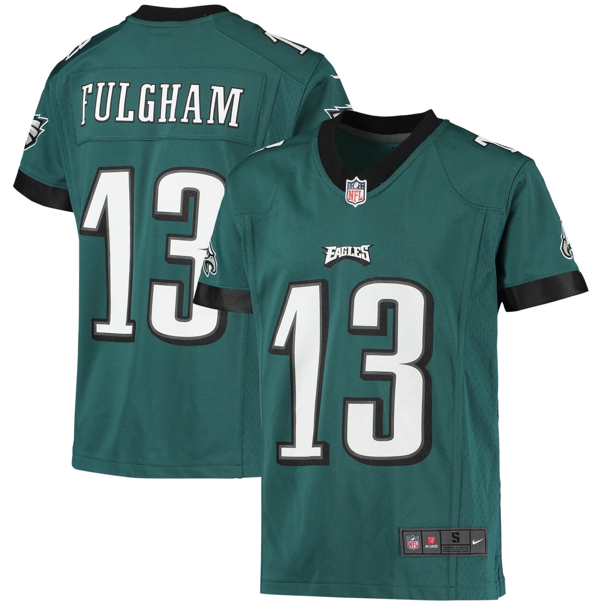 Youth Nike Travis Fulgham Midnight Green Philadelphia Eagles Game Jersey