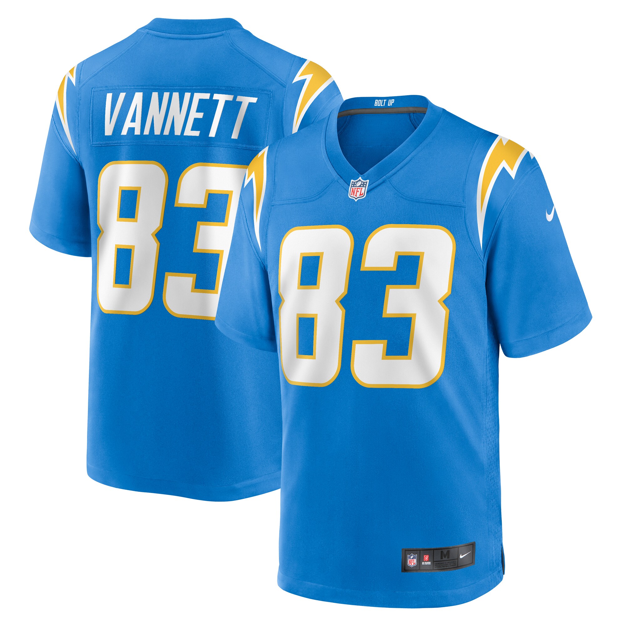 Nick Vannett Los Angeles Chargers Nike Team Game Jersey -  Powder Blue