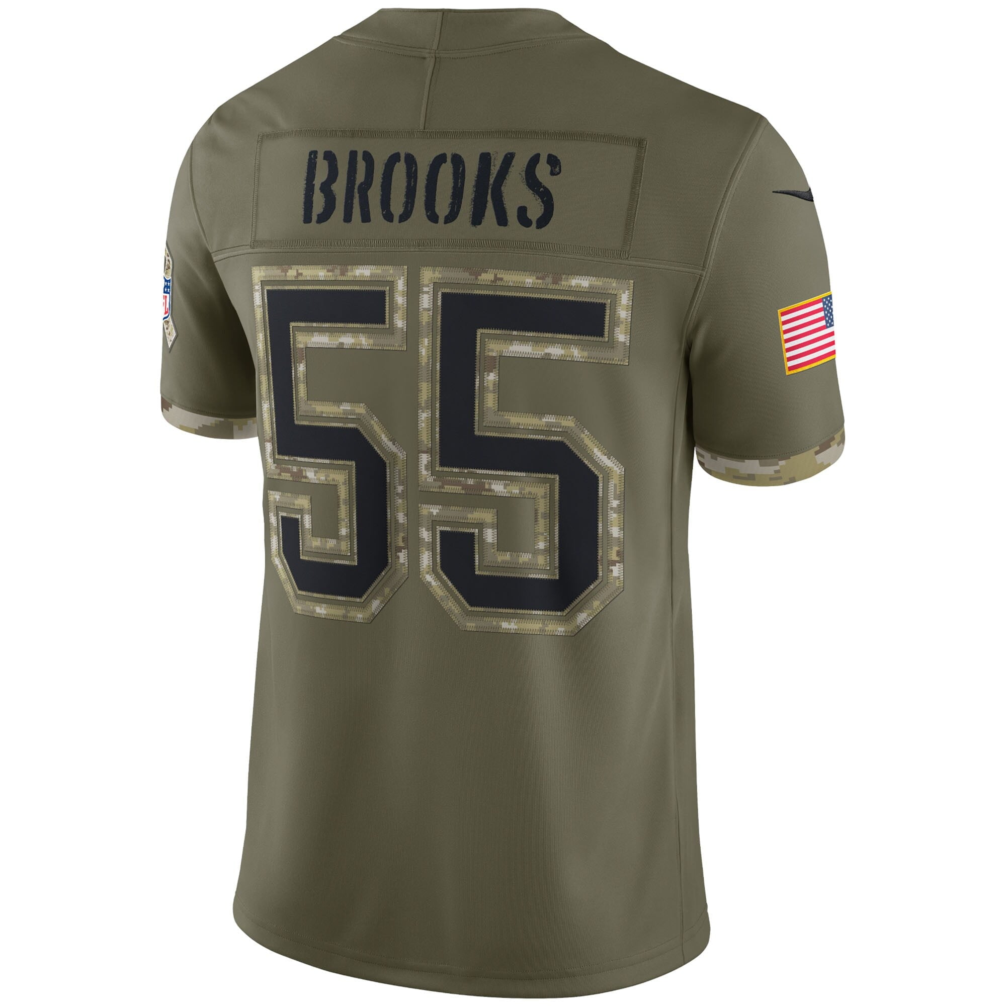 Men's Nike Derrick Brooks Olive Tampa Bay Buccaneers 2022 Salute To Service Retired Player Limited Jersey