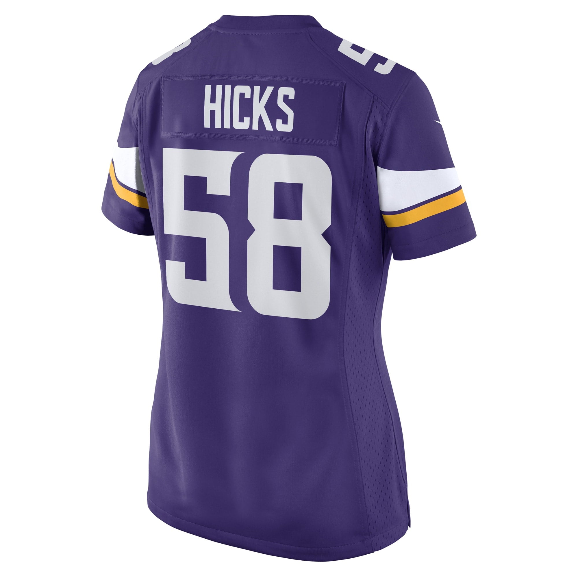 Women's Nike Jordans Hicks Purple Minnesota Vikings Game Player Jersey
