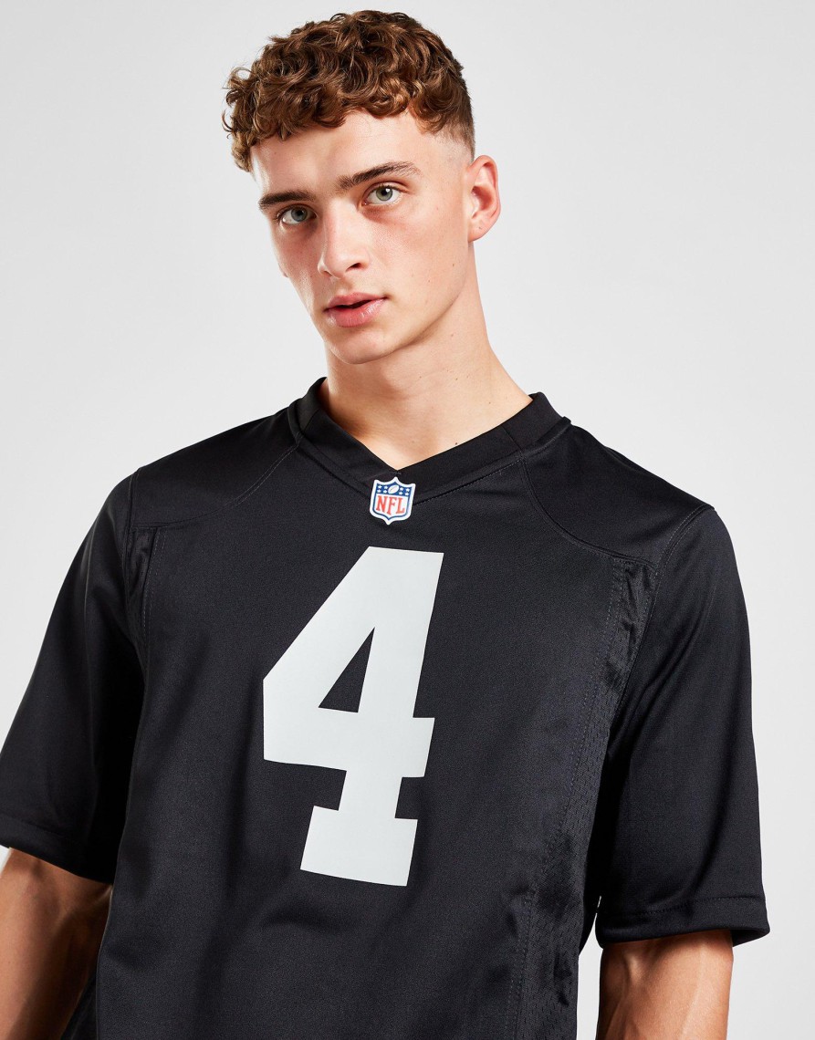 Discount Nike NFL Las Vegas Raiders Carr #4 Home Game Jersey Sort S