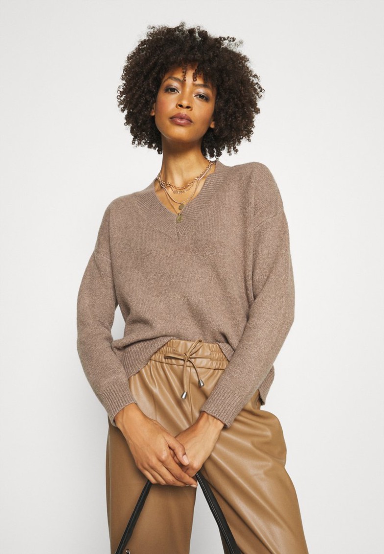 Outlet Anna Field Jersey De Punto – Taupe, Mujer L