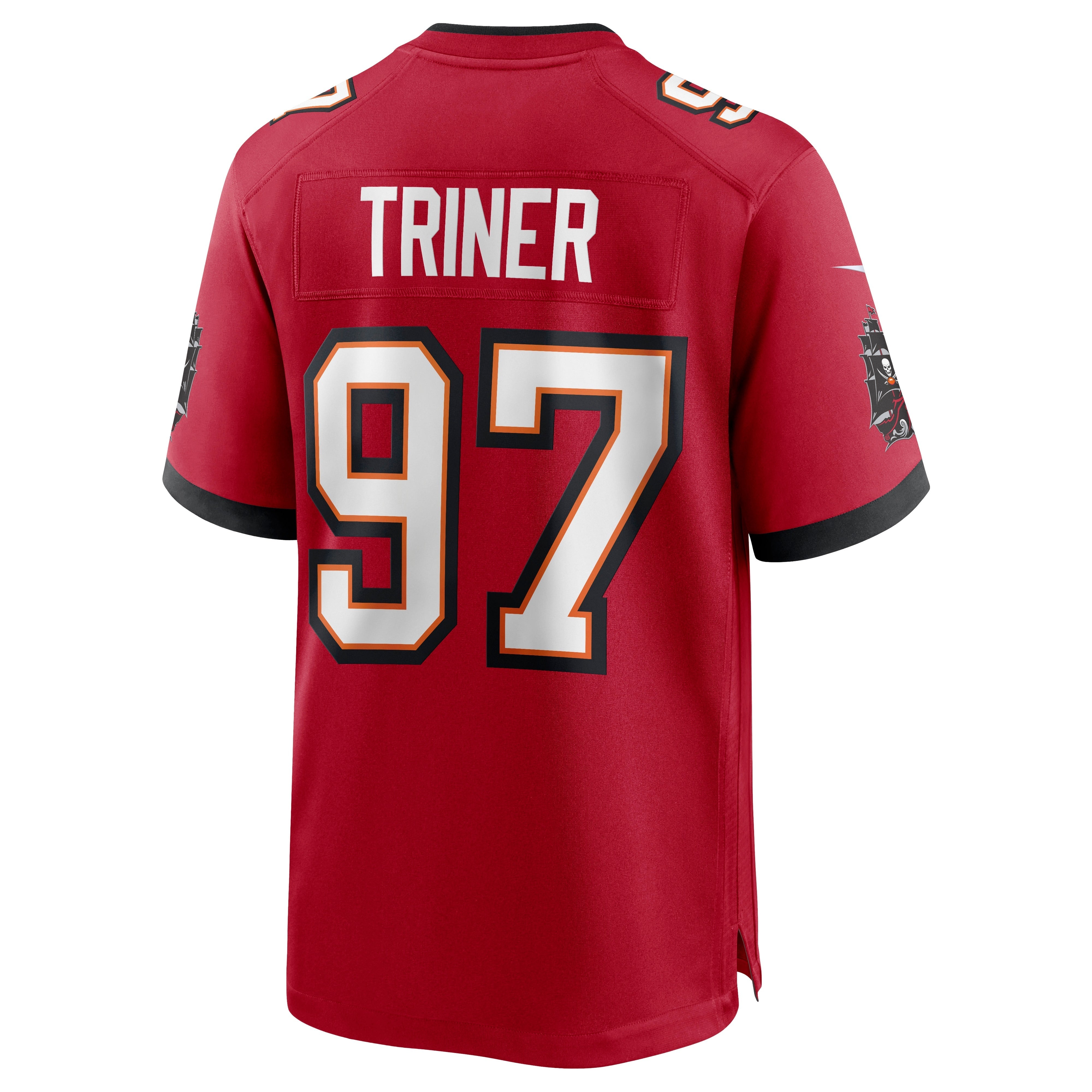 Men's Nike Zach Triner Red Tampa Bay Buccaneers Game Jersey