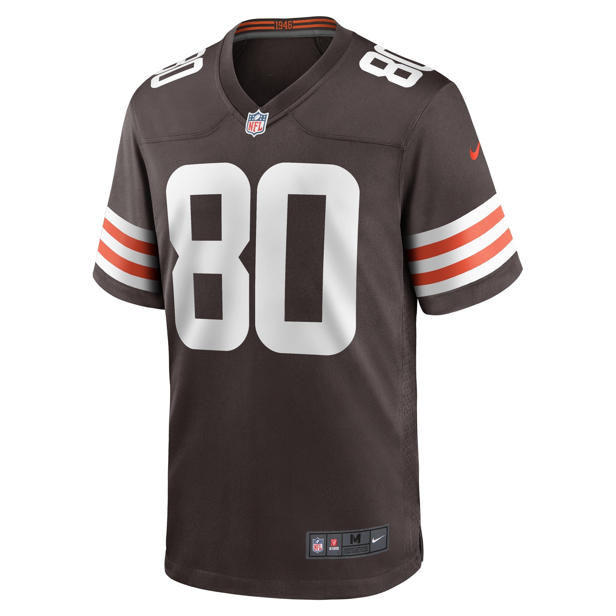 Men's Nike Zaire Mitchell-Paden Brown Cleveland Browns Game Player Jersey