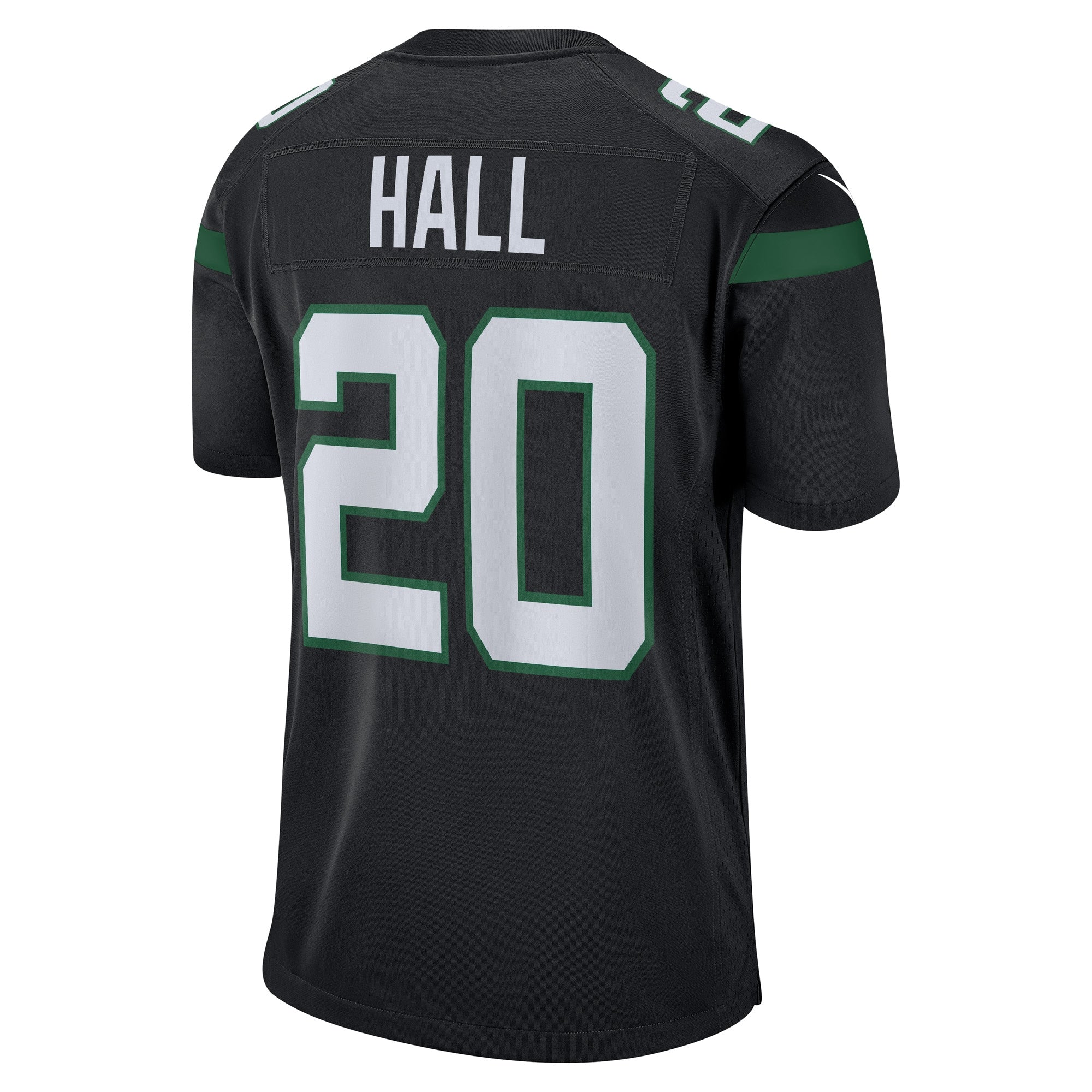 Men's Nike Breece Hall Stealth Black New York Jets Alternate Game Player Jersey