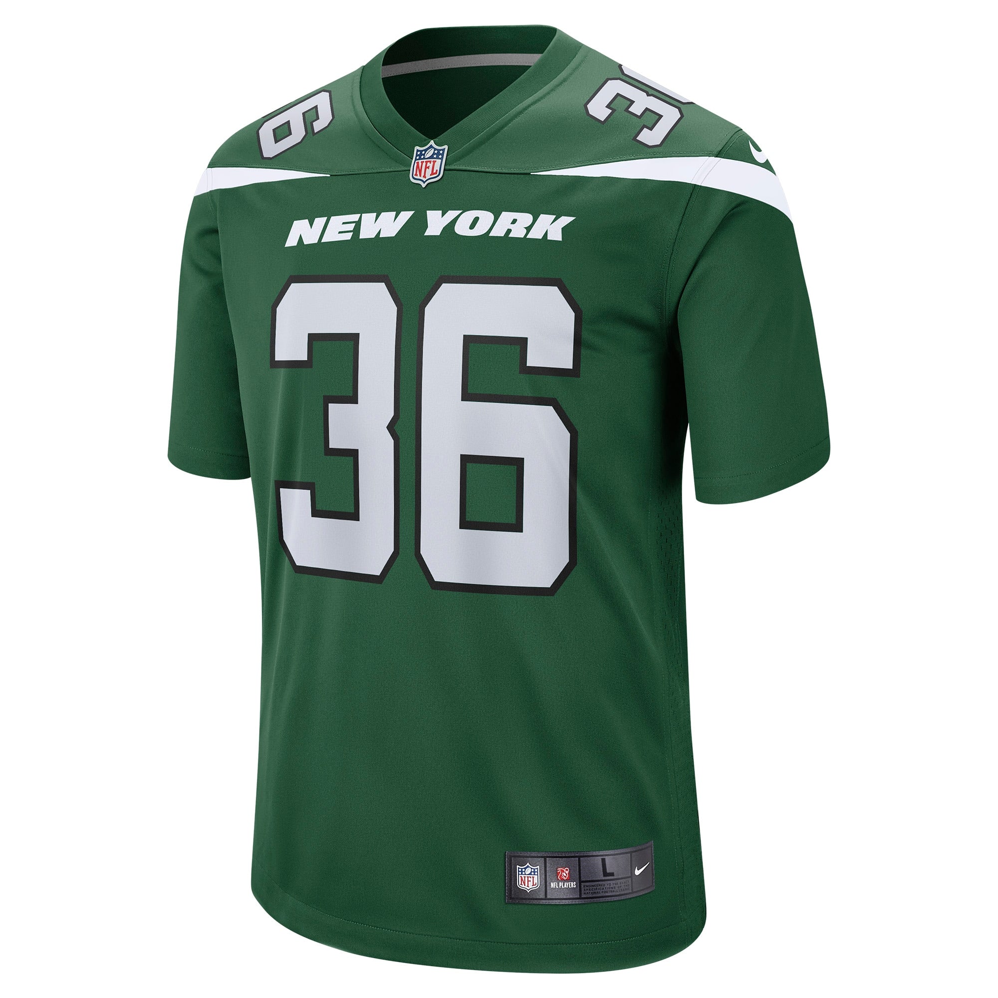 Men's Nike Marcell Harris Gotham Green New York Jets Game Player Jersey