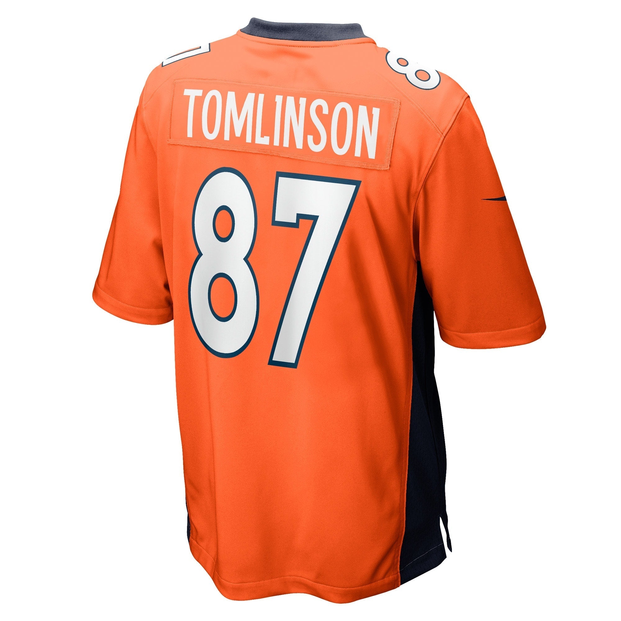 Men's Nike Eric Tomlinson Orange Denver Broncos Game Player Jersey