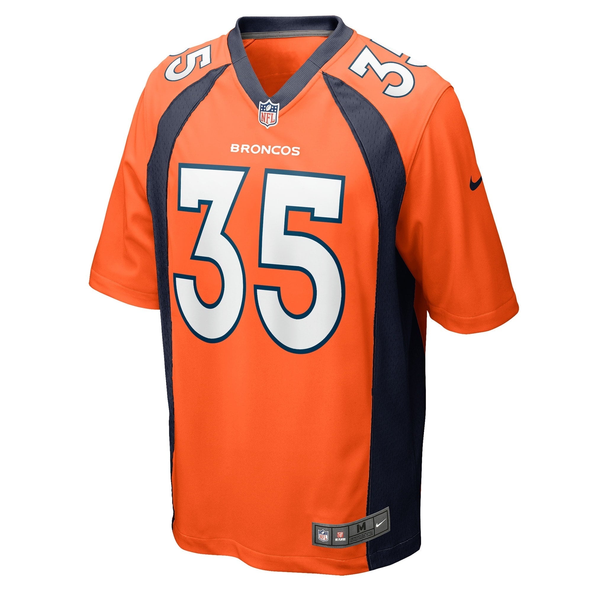 Men's Nike JaQuan McMillian Orange Denver Broncos Game Player Jersey