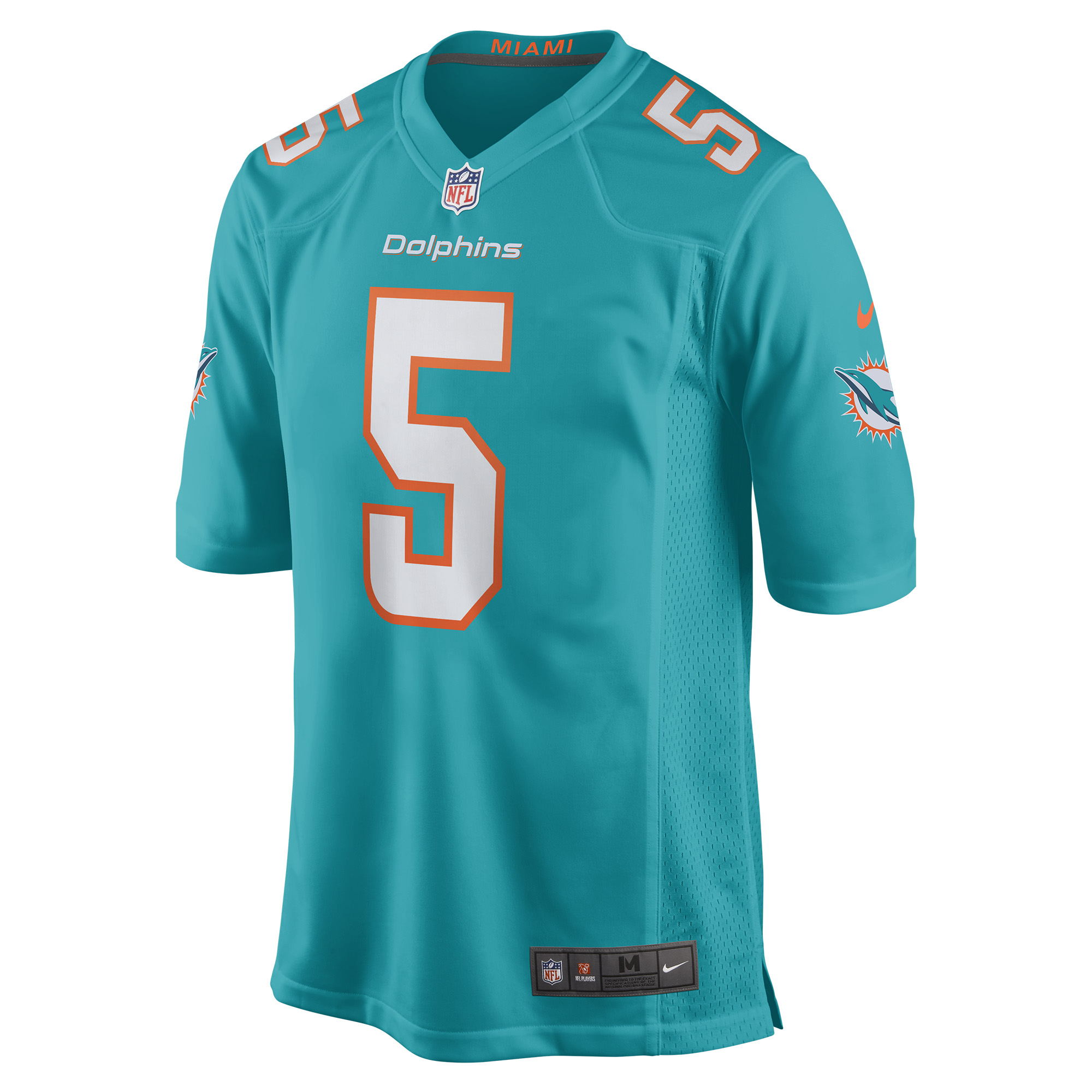 Teddy Bridgewater Miami Dolphins Nike Game Jersey - Aqua