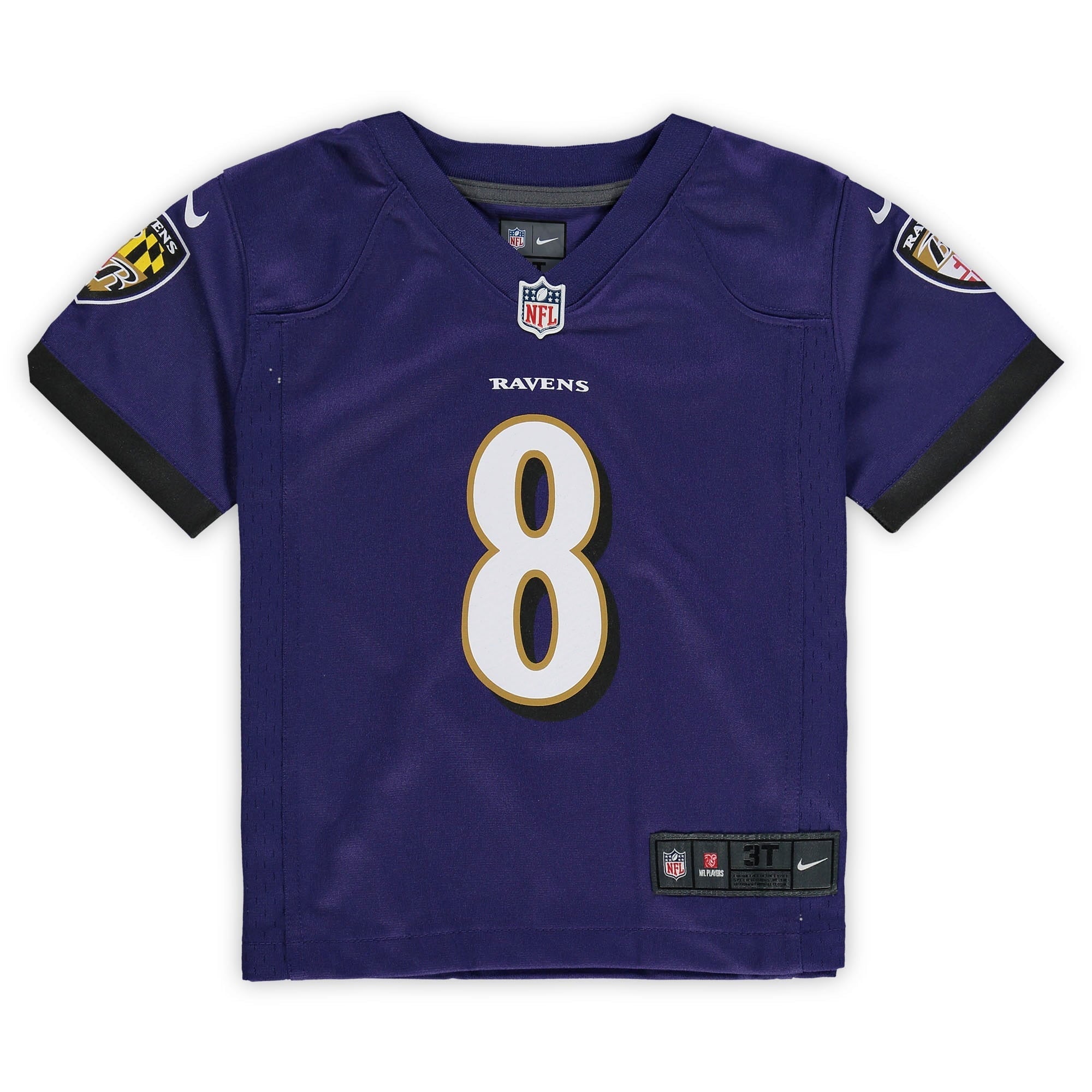 Toddler Nike Lamar Jackson Purple Baltimore Ravens Game Jersey