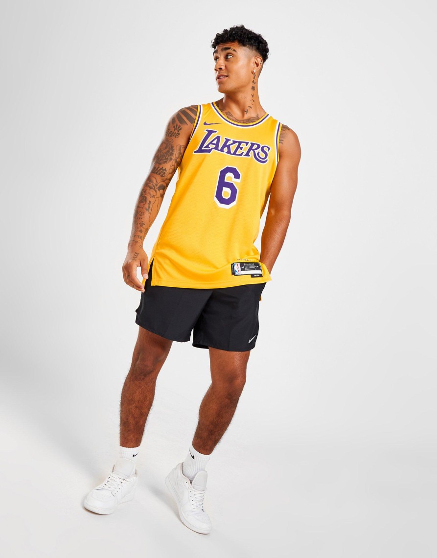 Outlet Nike NBA Los Angeles Lakers James #6 Swingman Jersey Gul XS