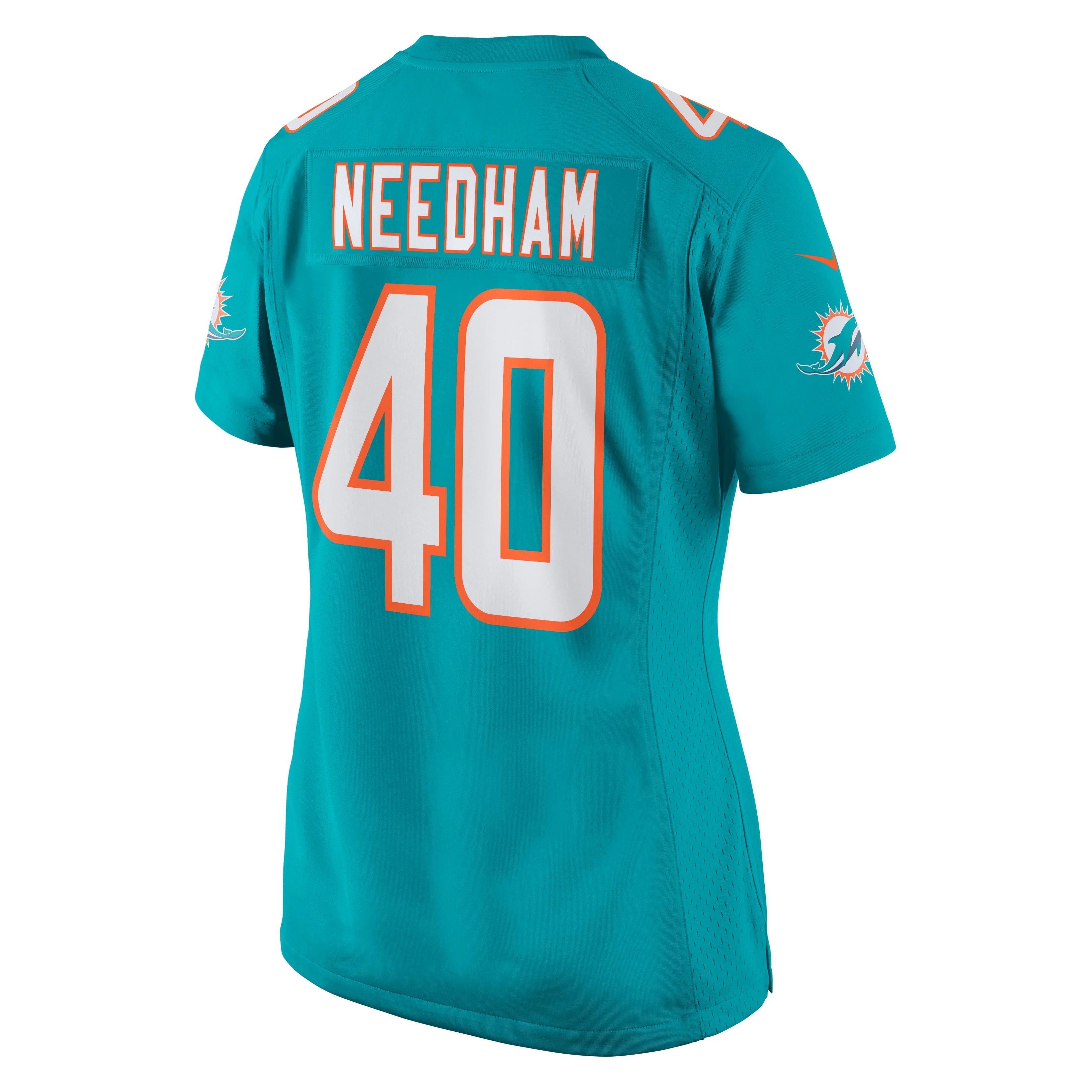 Women's Nike Nik Needham Aqua Miami Dolphins Game Jersey