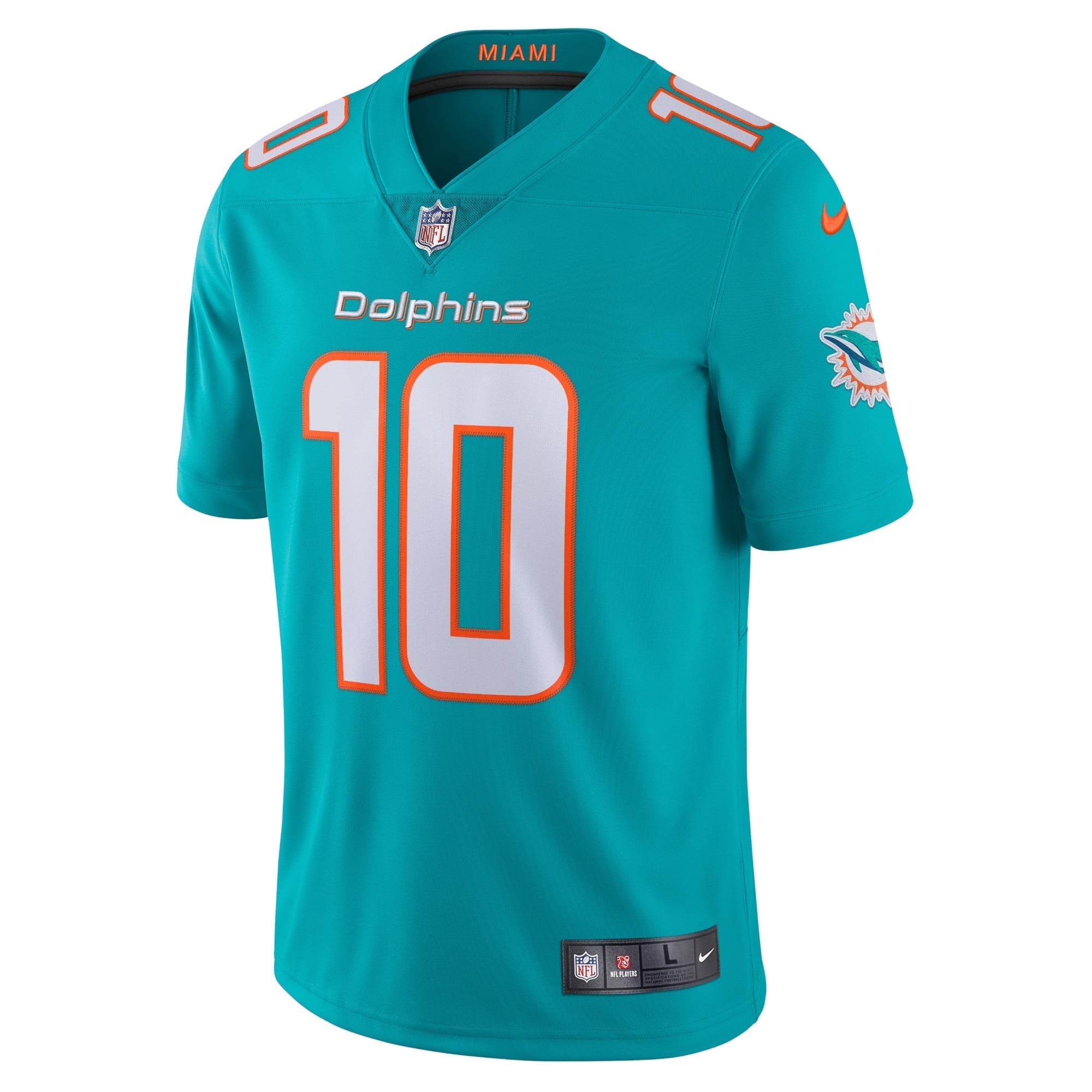 Men's Nike Tyreek Hill Aqua Miami Dolphins Team Vapor Limited Jersey
