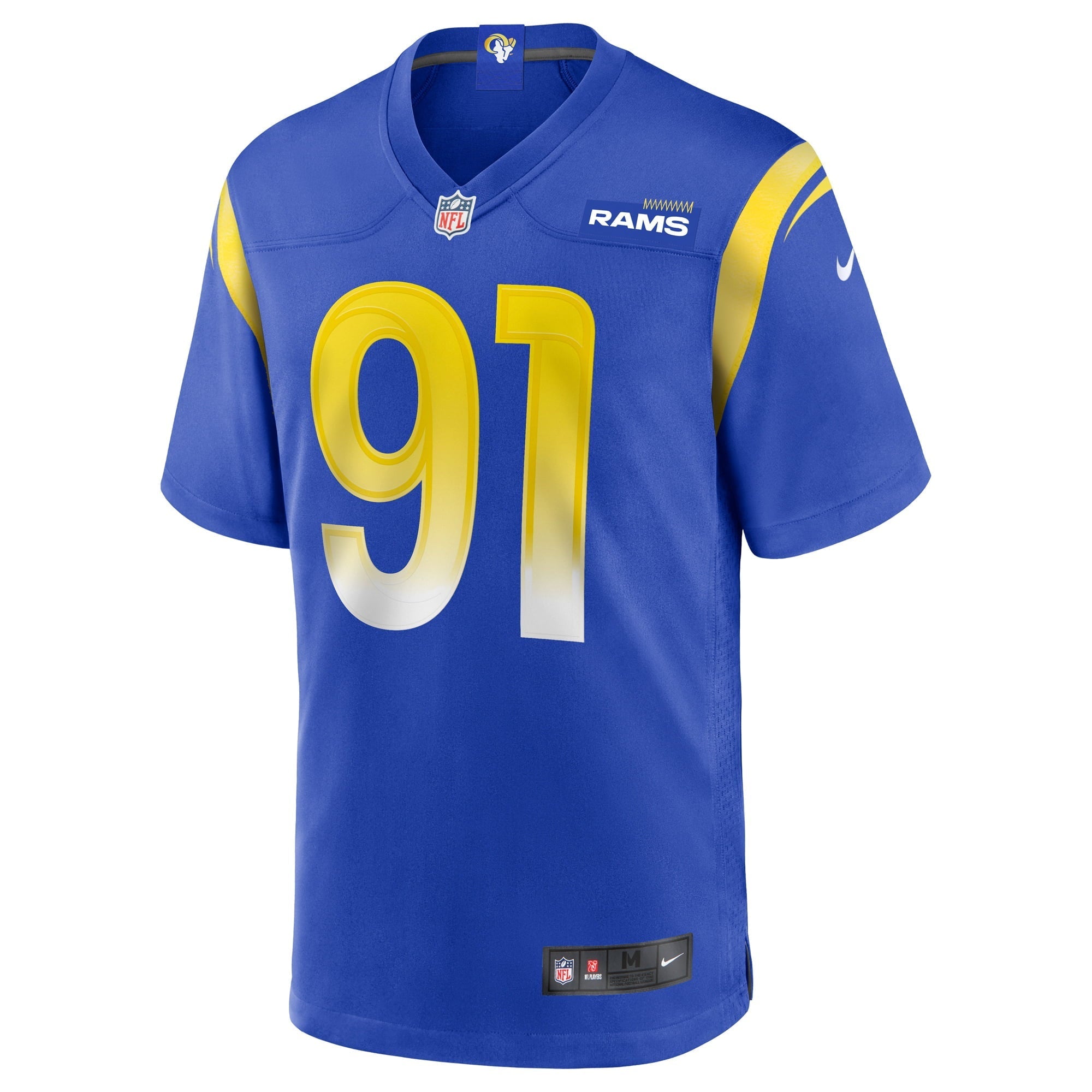 Men's Nike Greg Gaines Royal Los Angeles Rams Game Jersey