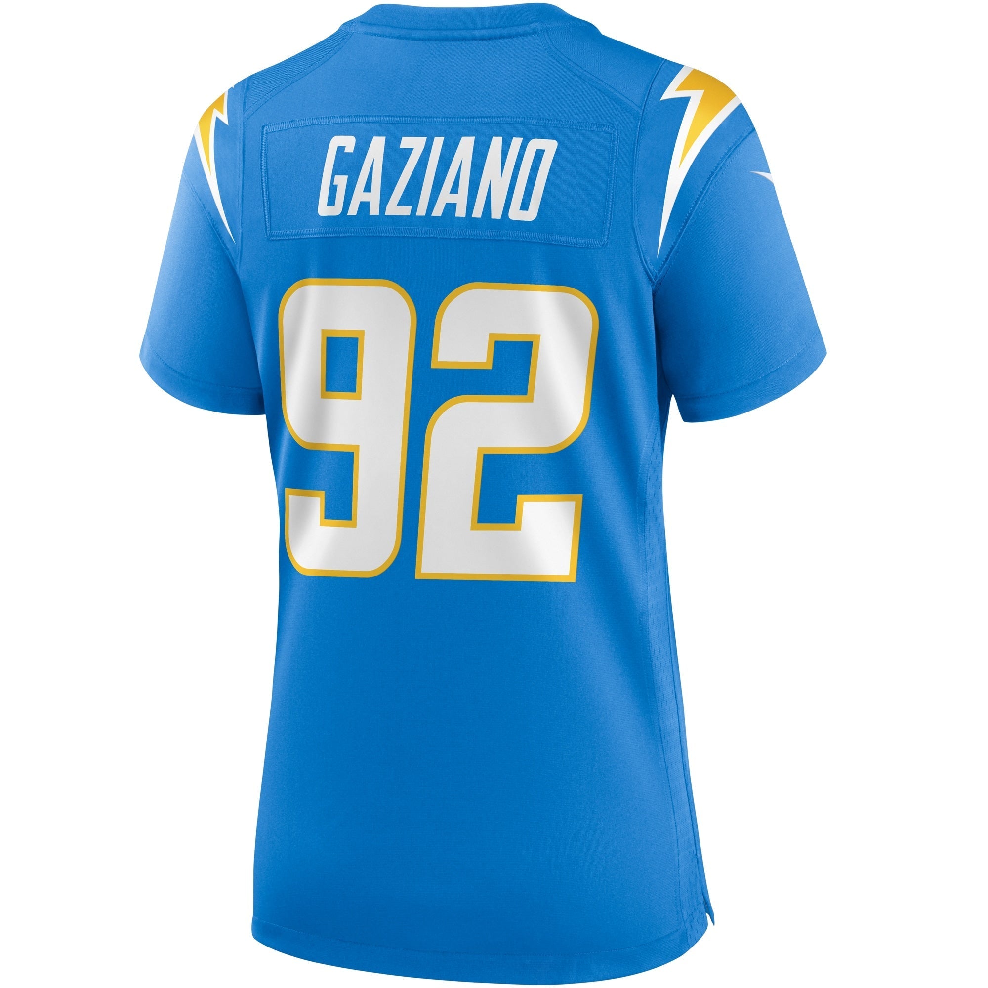 Women's Nike Joe Gaziano Powder Blue Los Angeles Chargers Game Jersey
