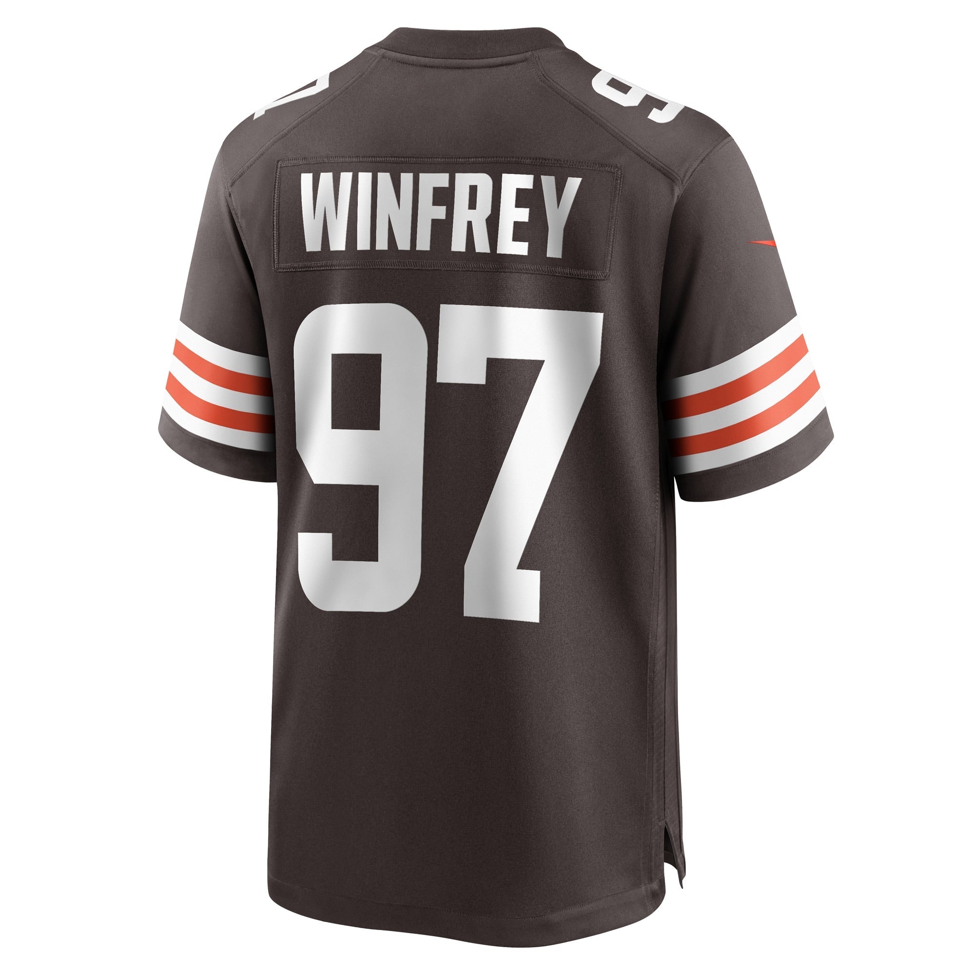 Men's Nike Perrion Winfrey Brown Cleveland Browns Game Player Jersey