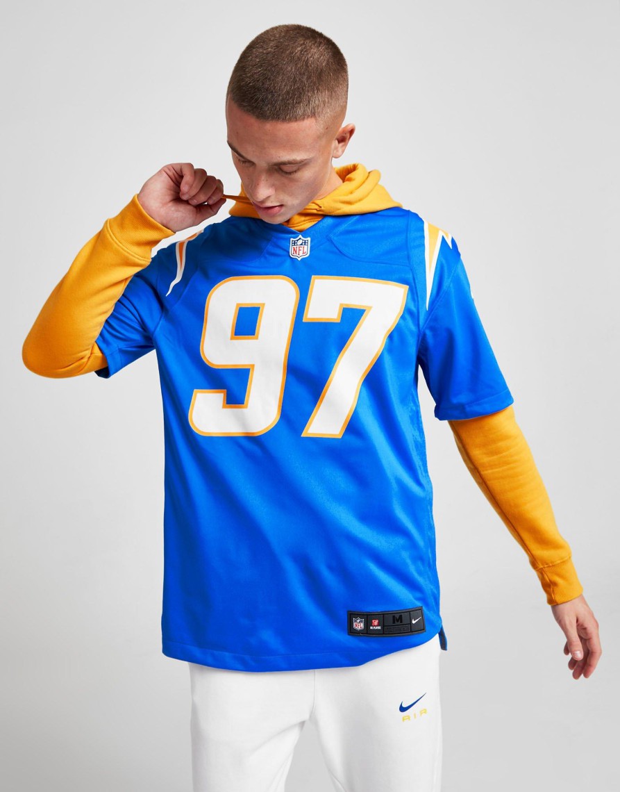 Outlet Nike NFL LA Chargers Bosa #97 Game Jersey Blå S