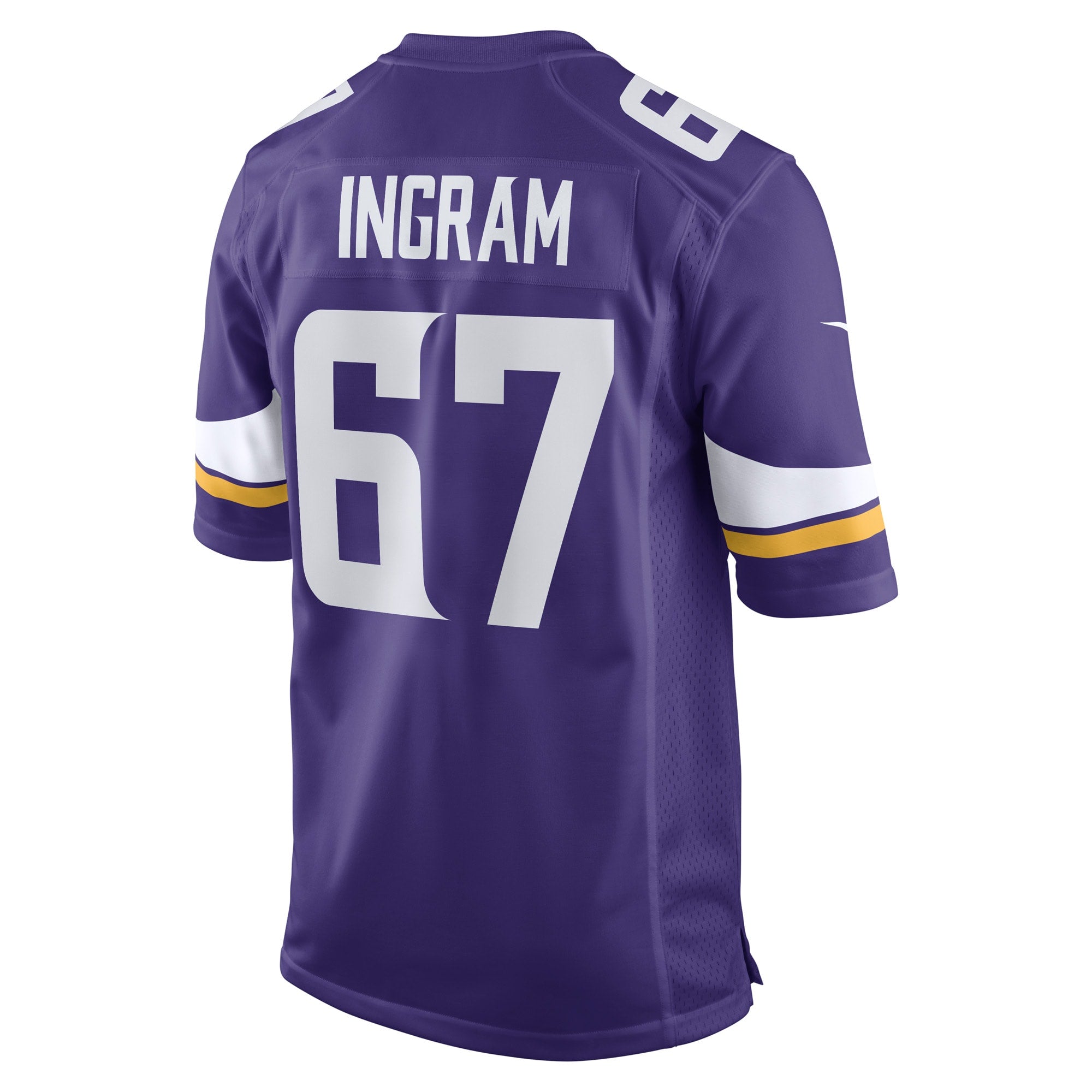 Men's Nike Ed Ingram Purple Minnesota Vikings Game Player Jersey