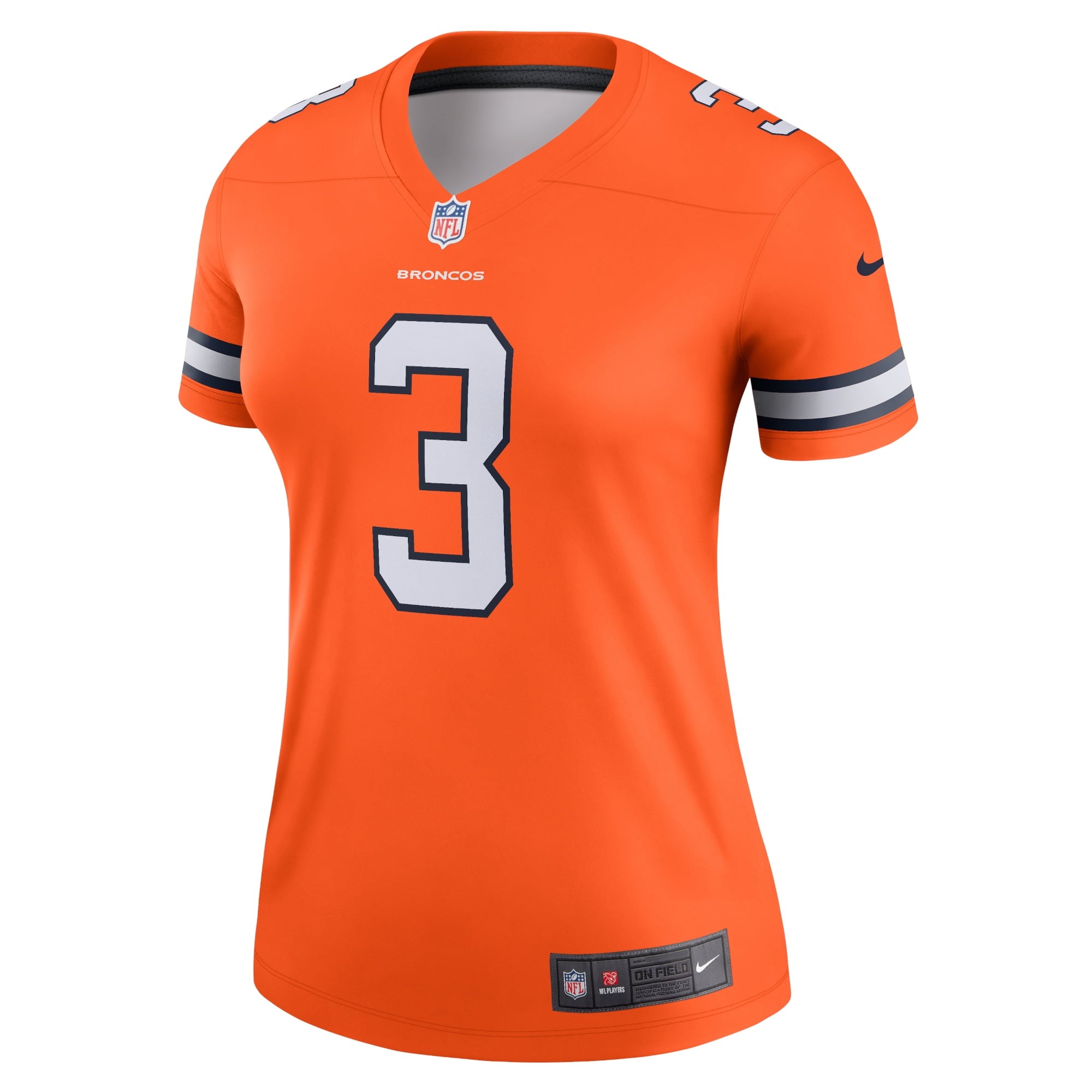Women's Nike  Russell Wilson  Orange Denver Broncos Team Alternate Legend Jersey