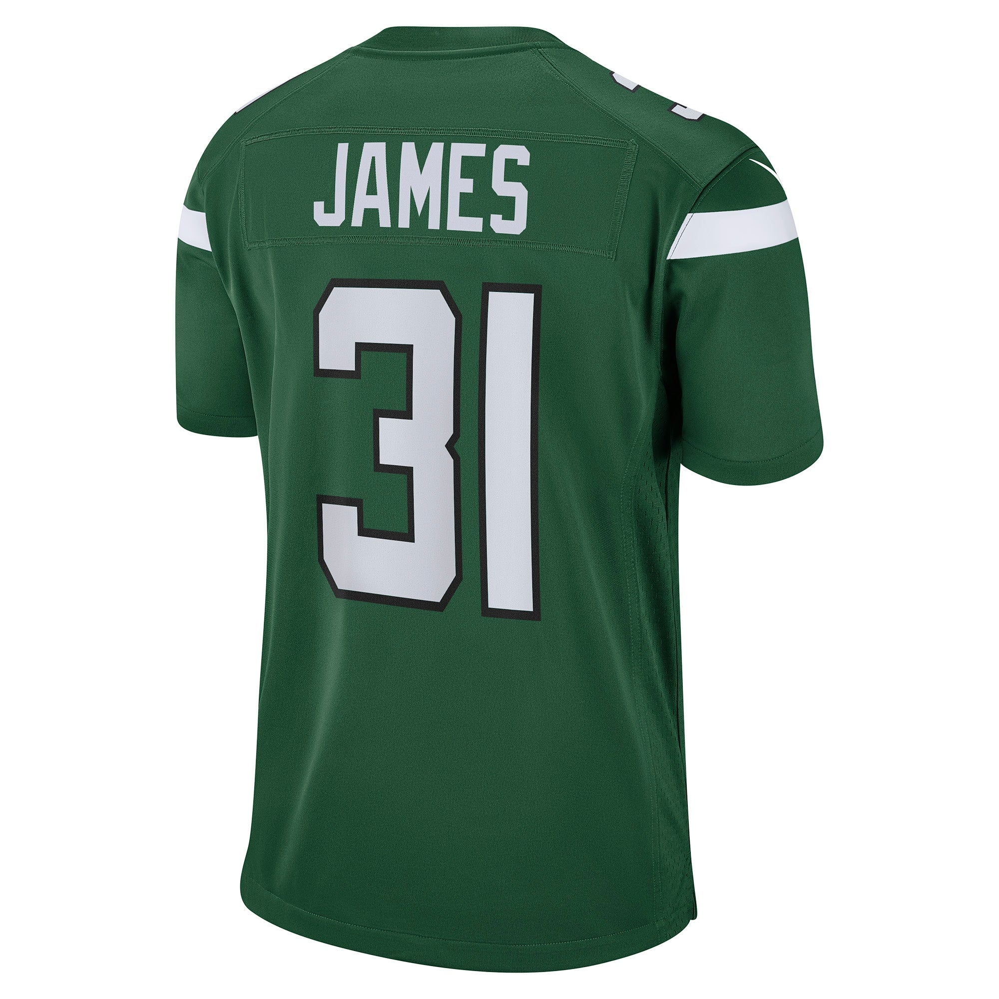 Men's Nike Craig James Gotham Green New York Jets Game Player Jersey