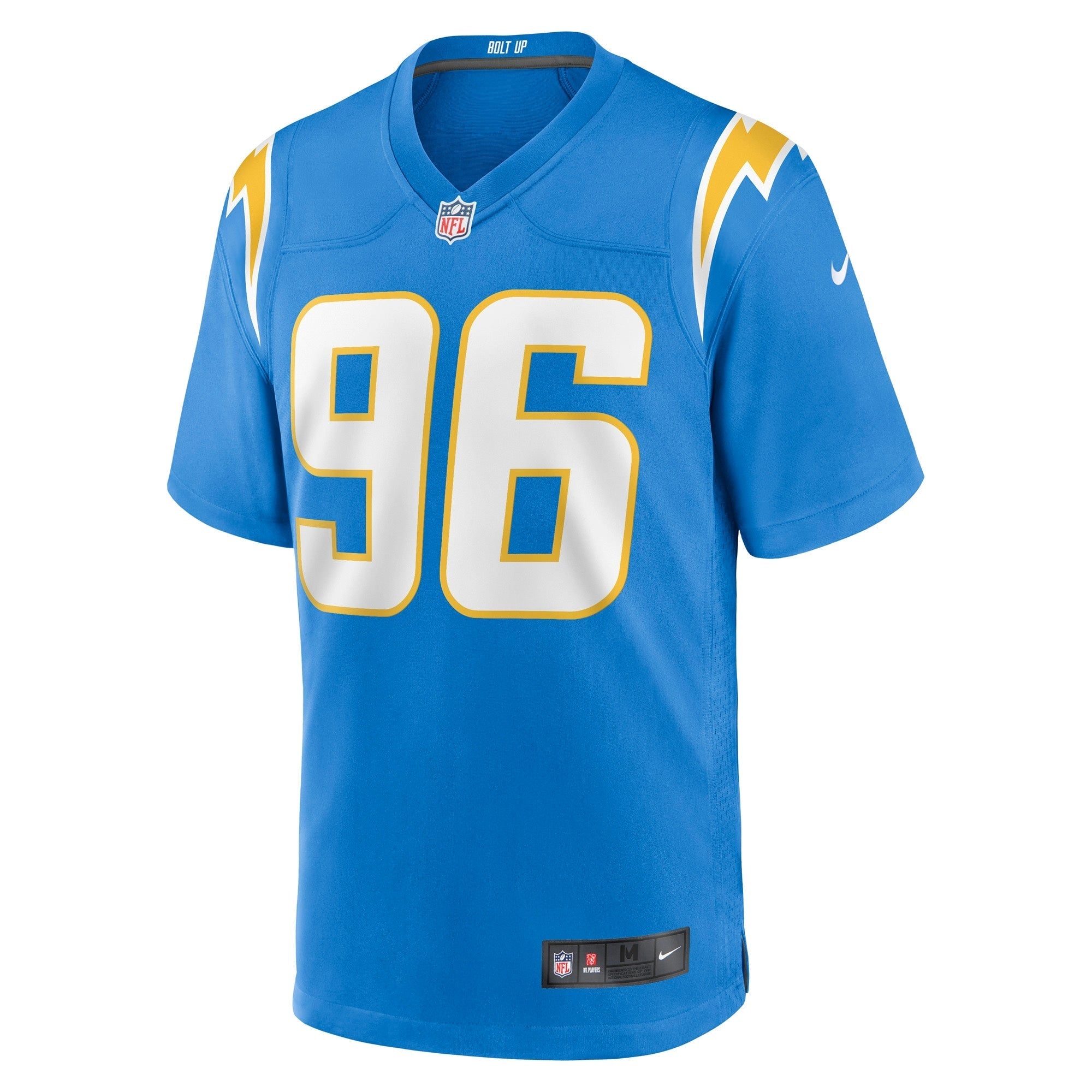 Men's Nike Breiden Fehoko Powder Blue Los Angeles Chargers Game Player Jersey