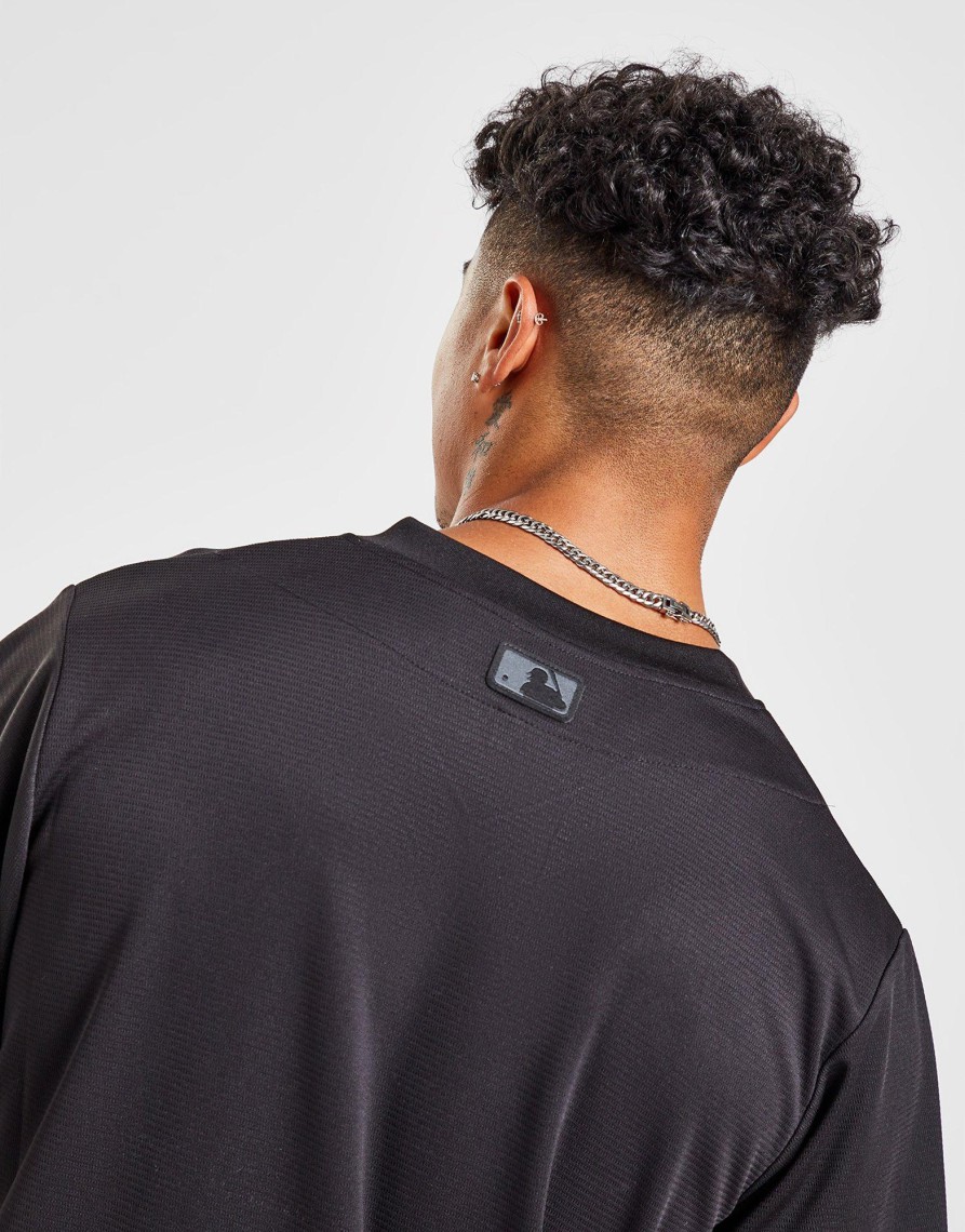 Cheap Nike MLB Brooklyn Dodgers Triple Black Jersey Sort S