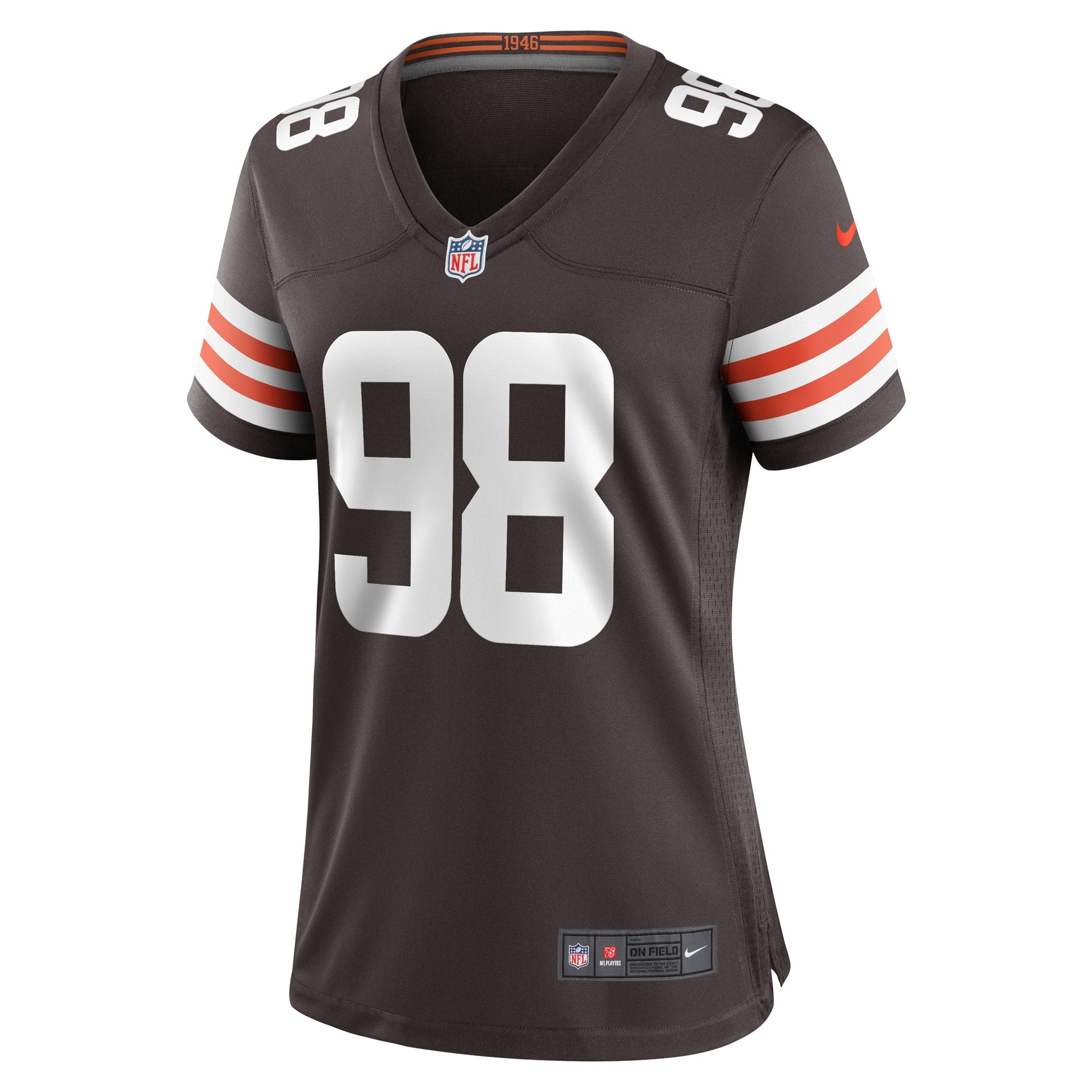 Women's Nike Isaac Rochell Brown Cleveland Browns Game Player Jersey