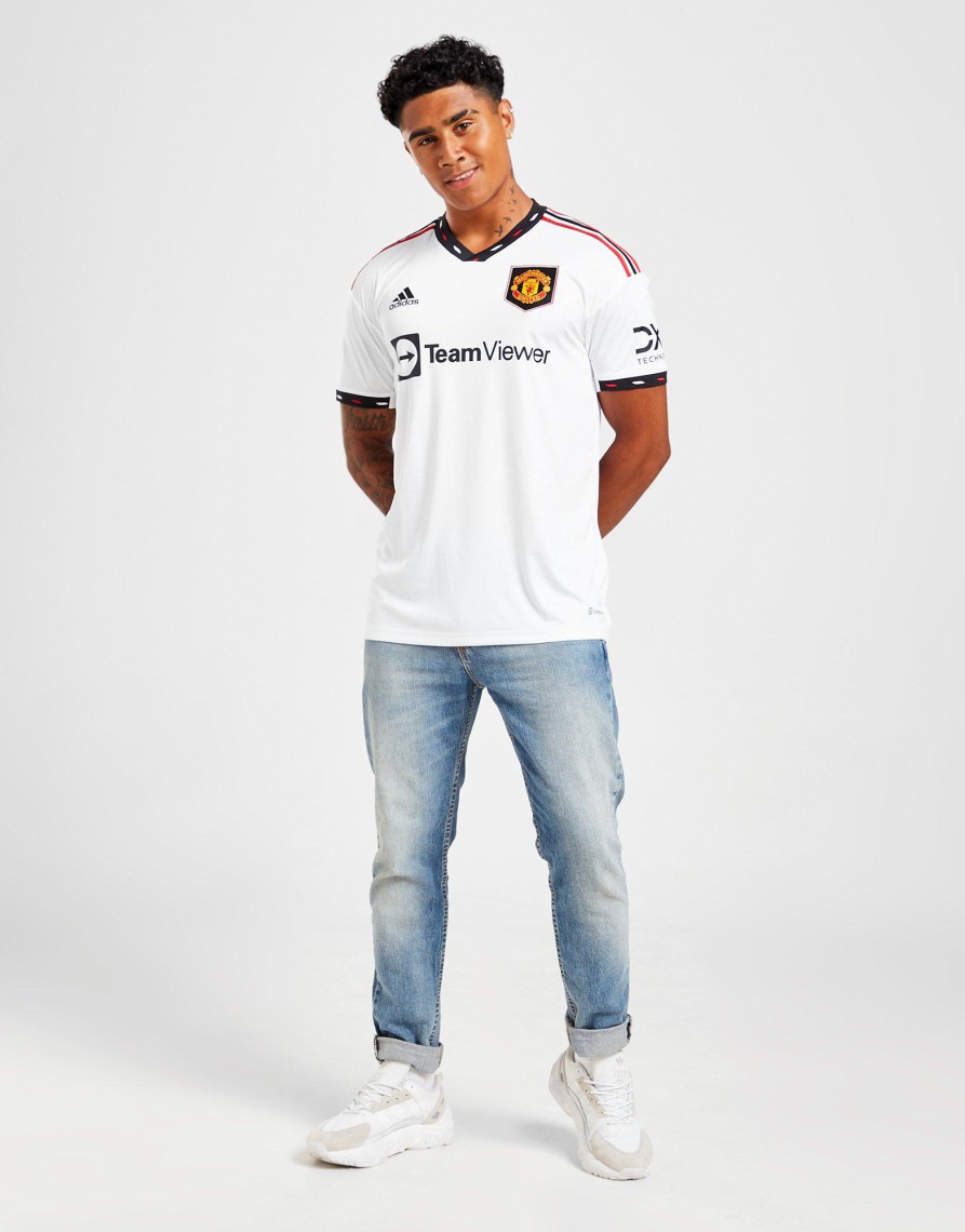 Outlet Adidas Manchester United FC 2022/23 Away Jersey Hvid 4X
