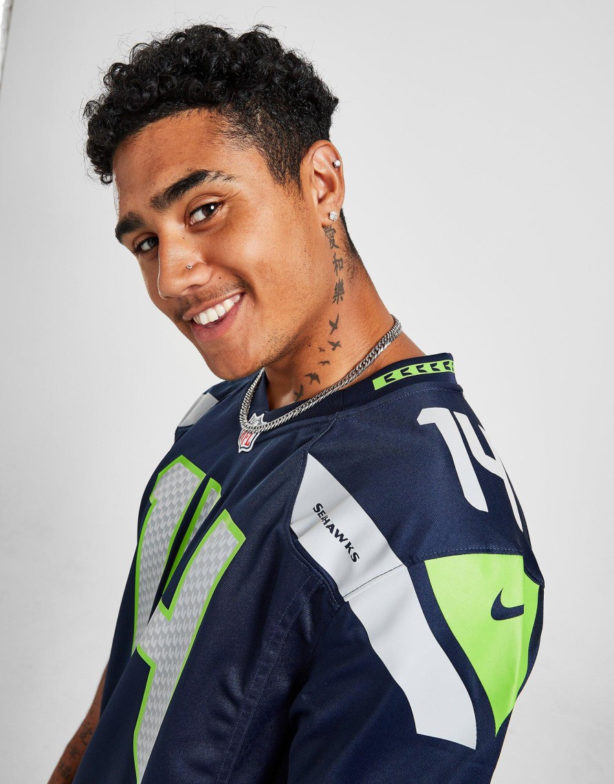 Cheap Nike NFL Seattle Seahawks Metcalf #14 Team Jersey Blå S