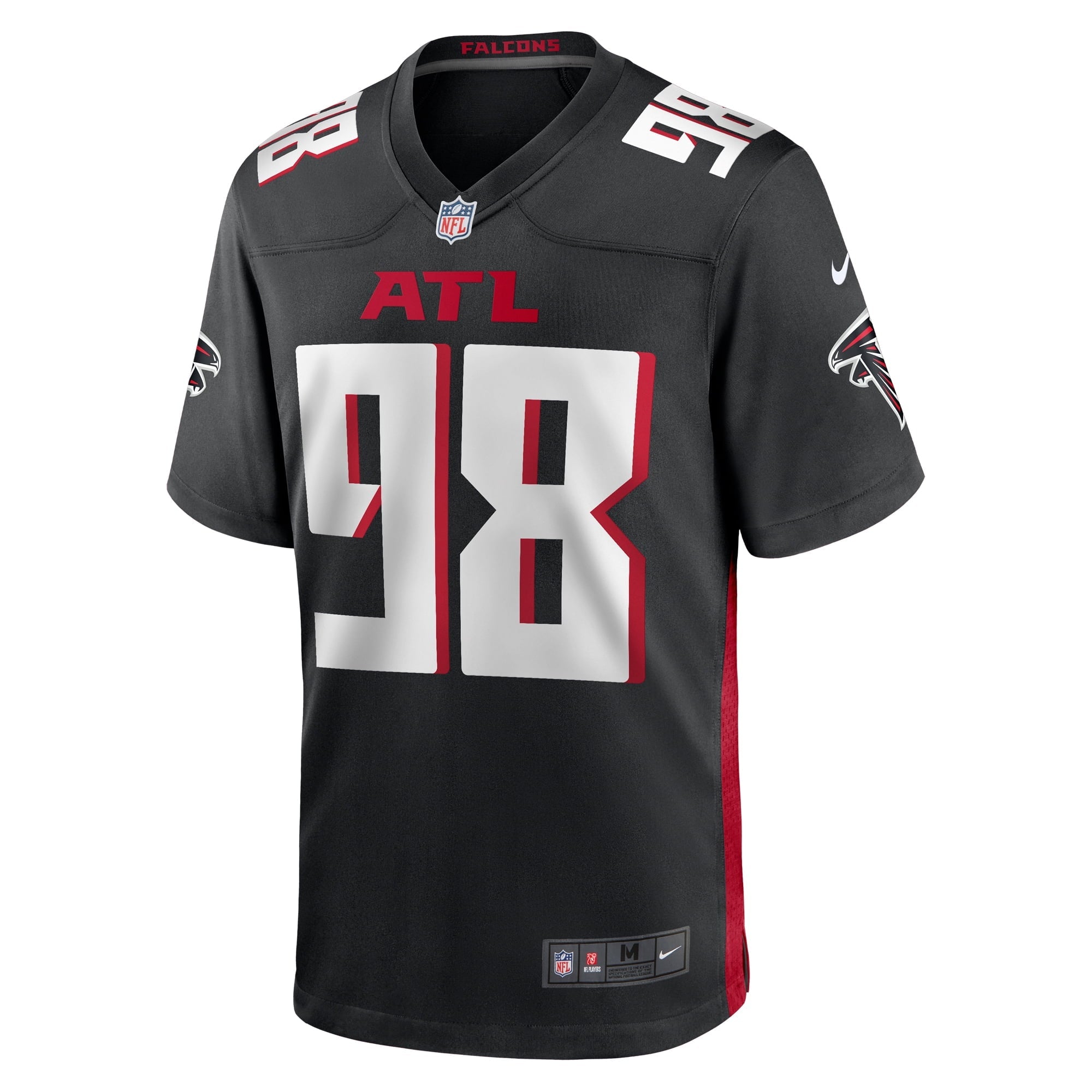 Men's Nike Timmy Horne Black Atlanta Falcons Game Player Jersey
