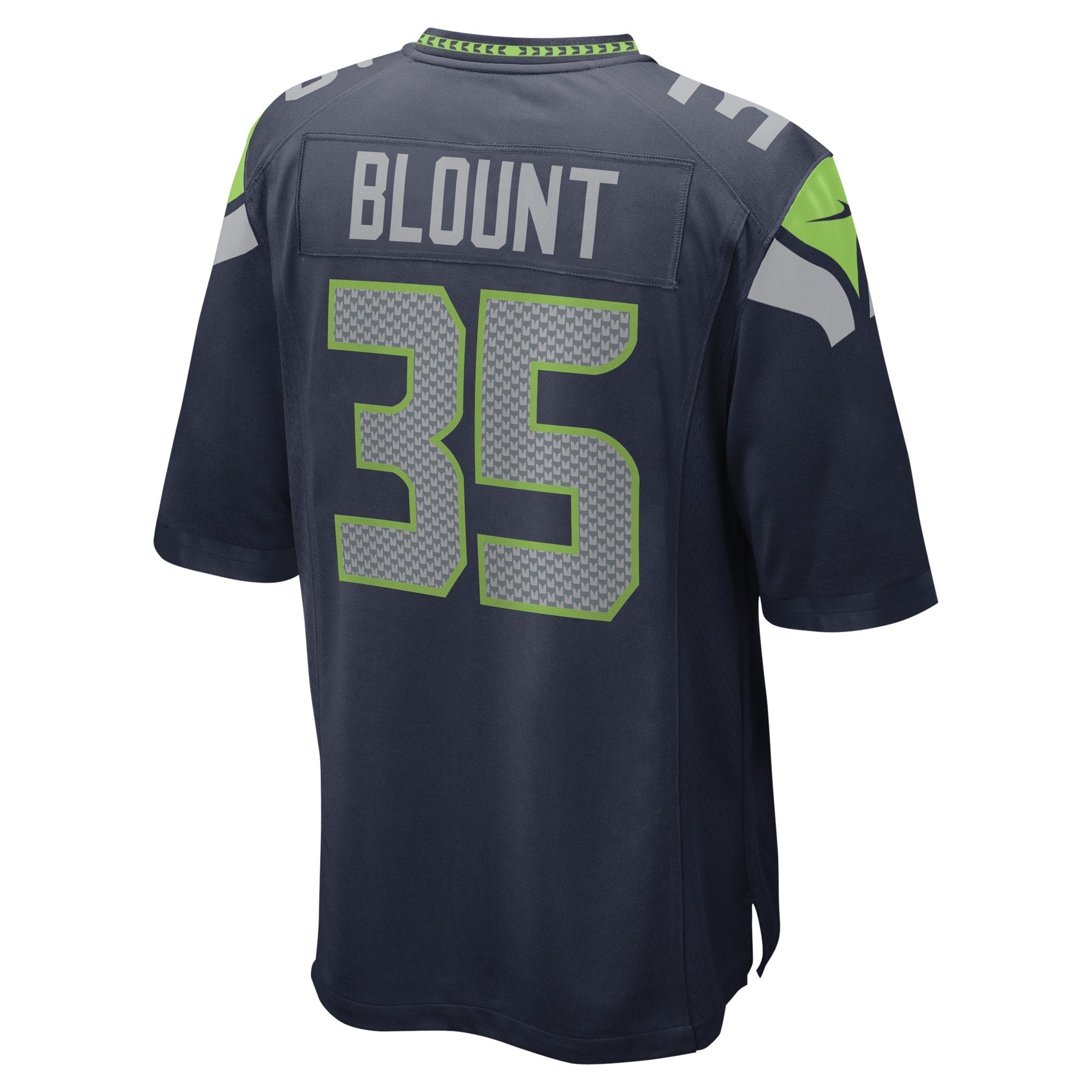 Men's Nike Joey Blount College Navy Seattle Seahawks Game Player Jersey