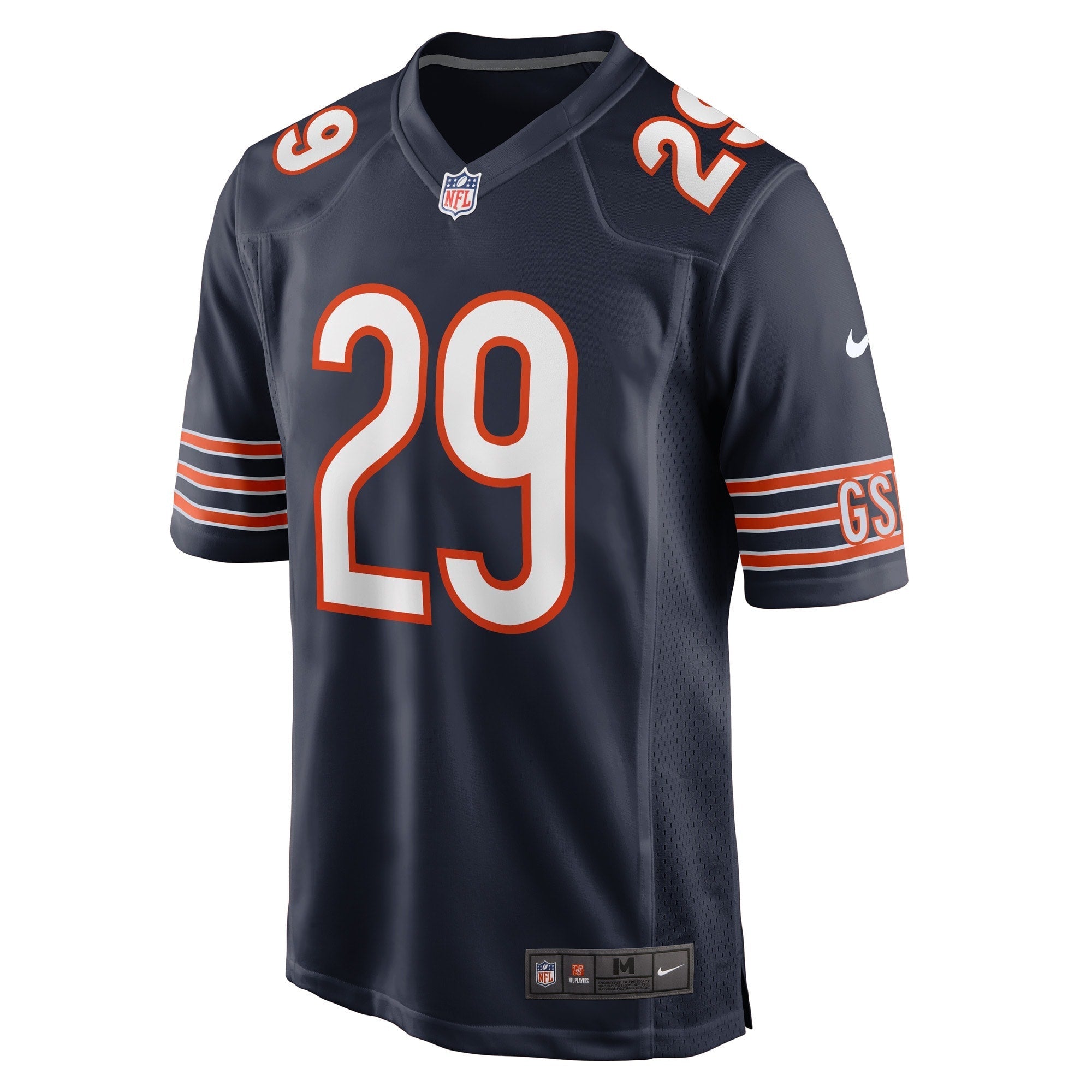 Men's Nike Dane Cruikshank Navy Chicago Bears Game Player Jersey