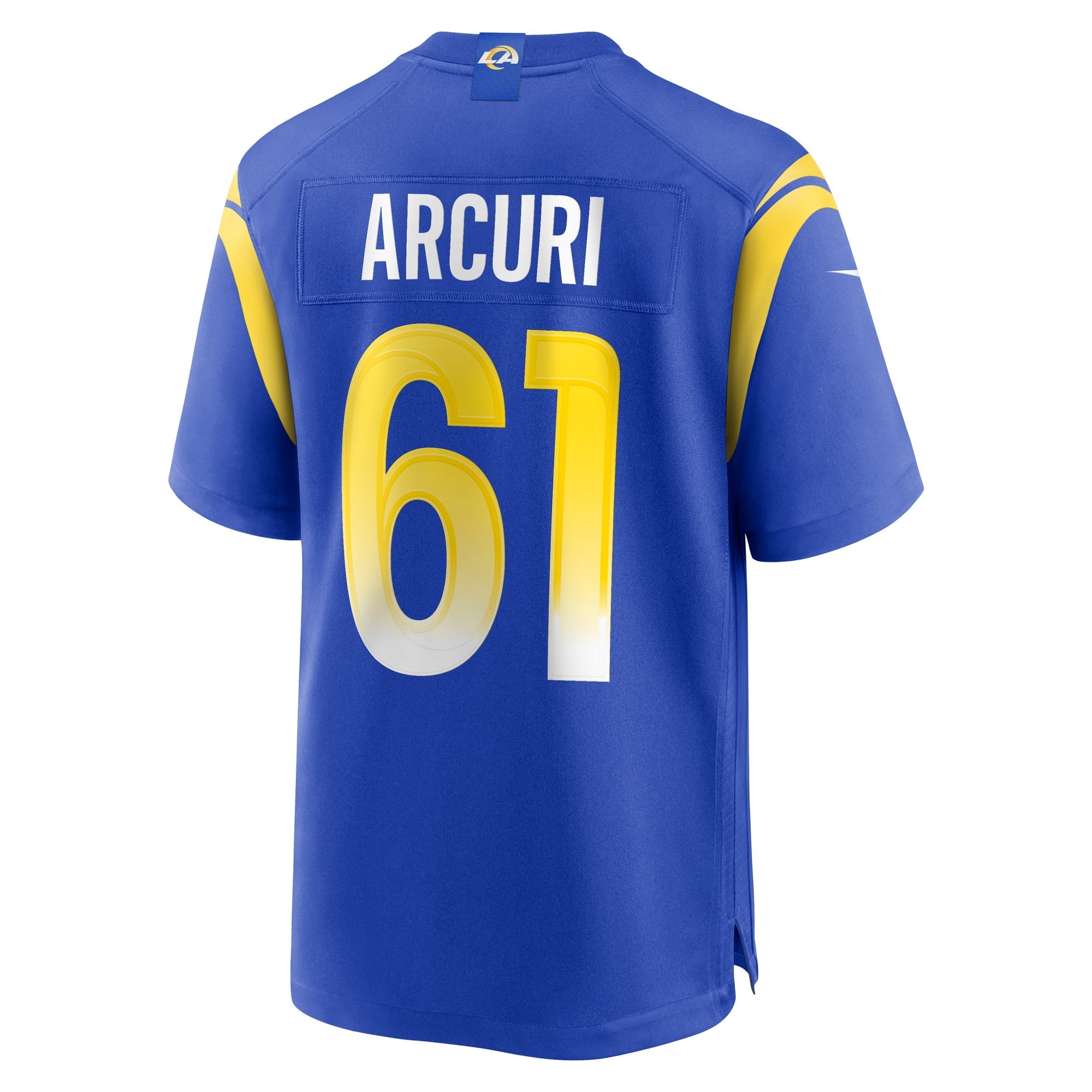 Men's Nike AJ Arcuri Royal Los Angeles Rams Game Player Jersey