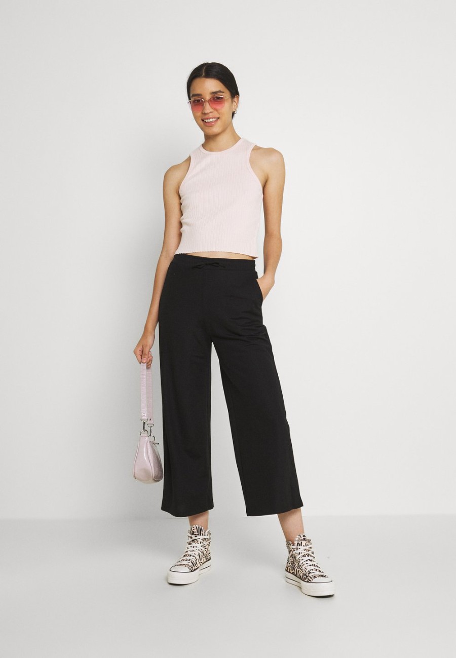 Cheap Even&Odd TIE WAIST JERSEY CULOTTE – Pantalon classique Meilleure qualité pantalons haute femme XS