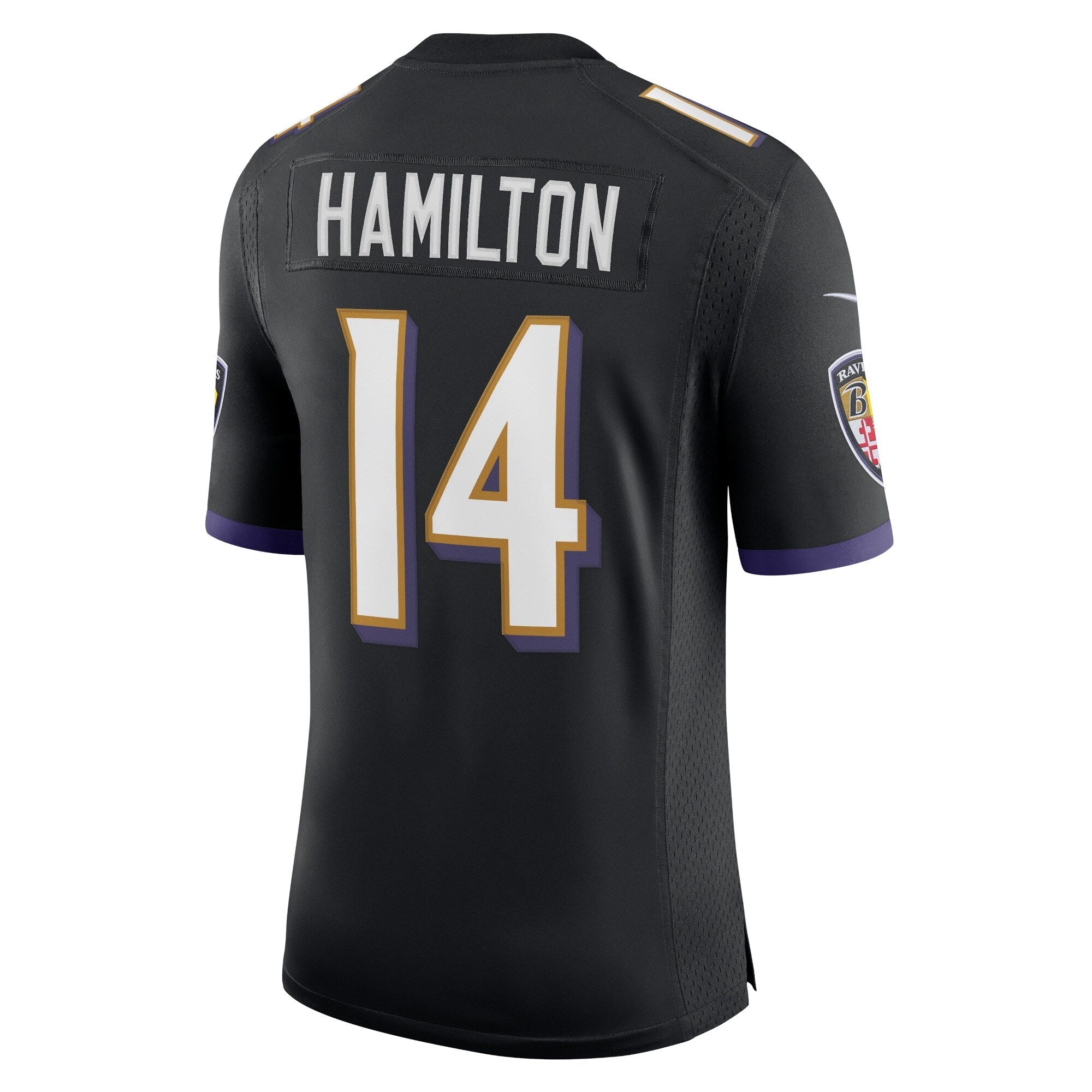 Men's Nike Kyle Hamilton Black Baltimore Ravens Vapor Limited Jersey