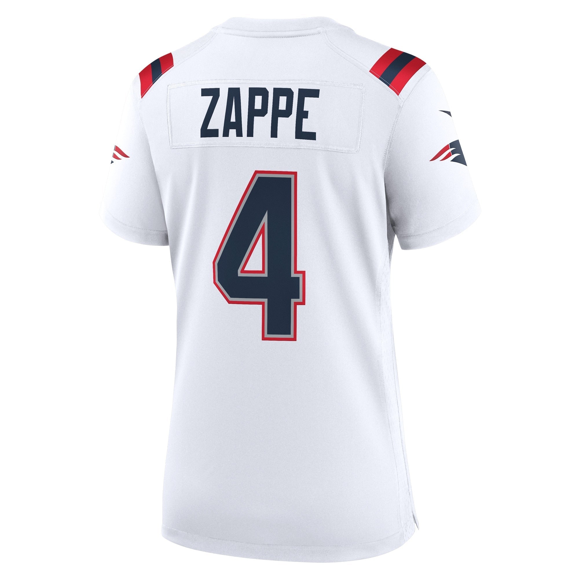 Women's Nike Bailey Zappe White New England Patriots Game Player Jersey