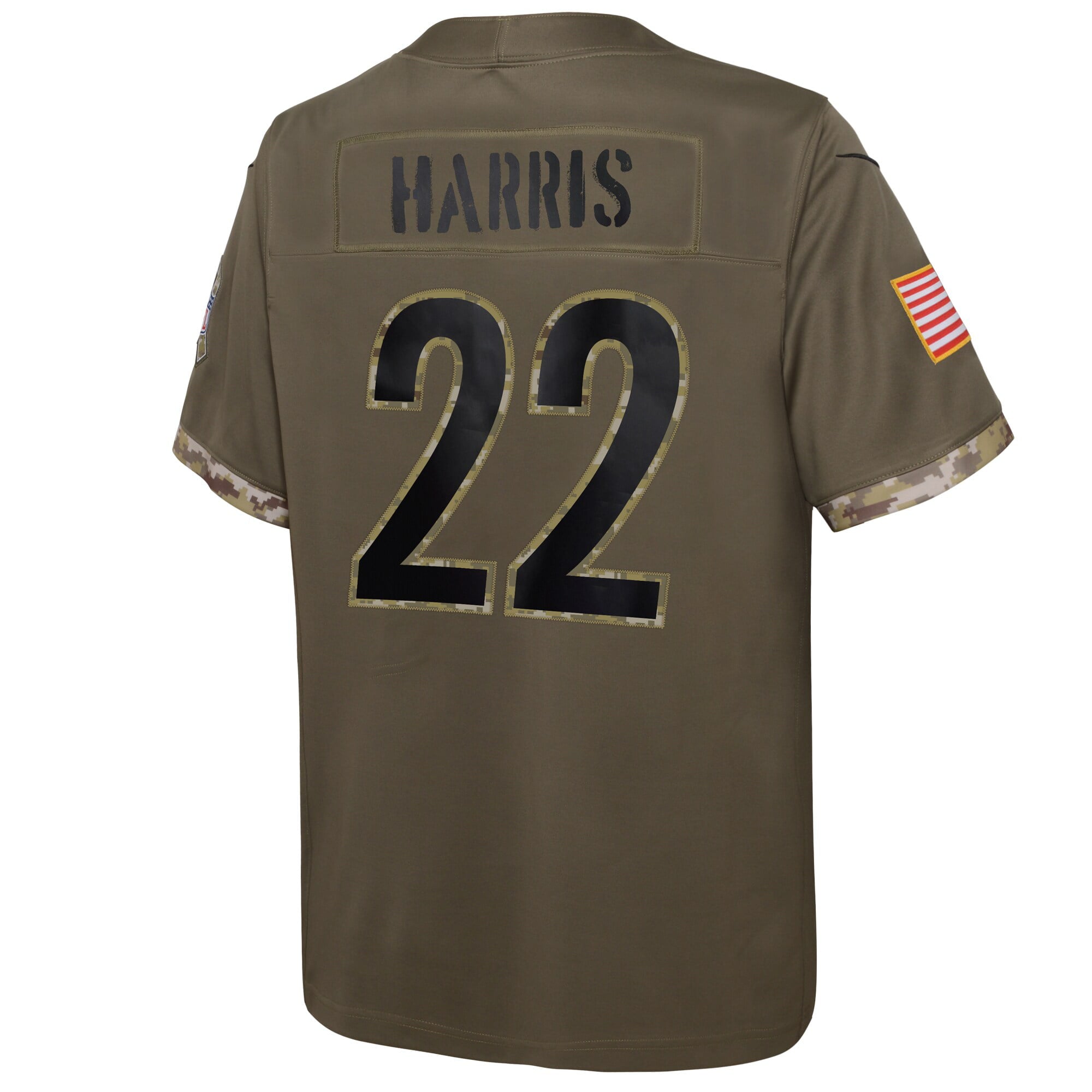 Youth Nike Najee Harris Olive Pittsburgh Steelers 2022 Salute To Service Player Limited Jersey