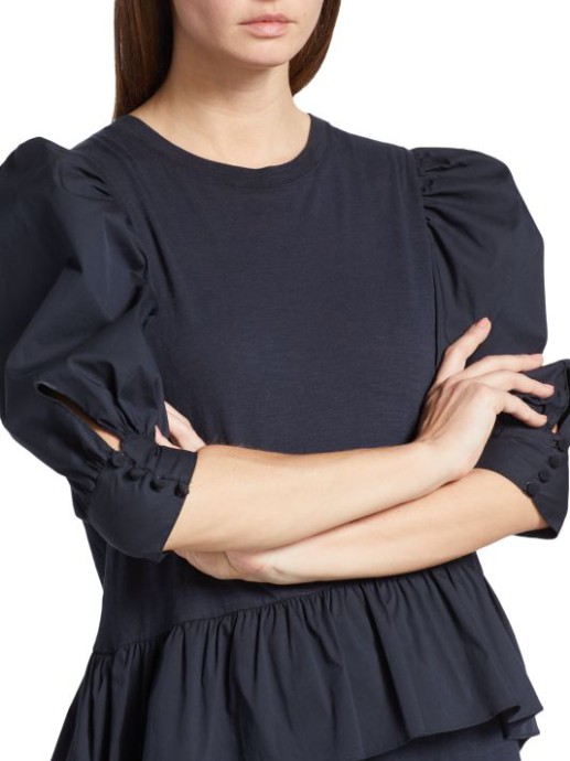 Discount Cinq à Sept Shara Ruffled Jersey Dress XX-Small