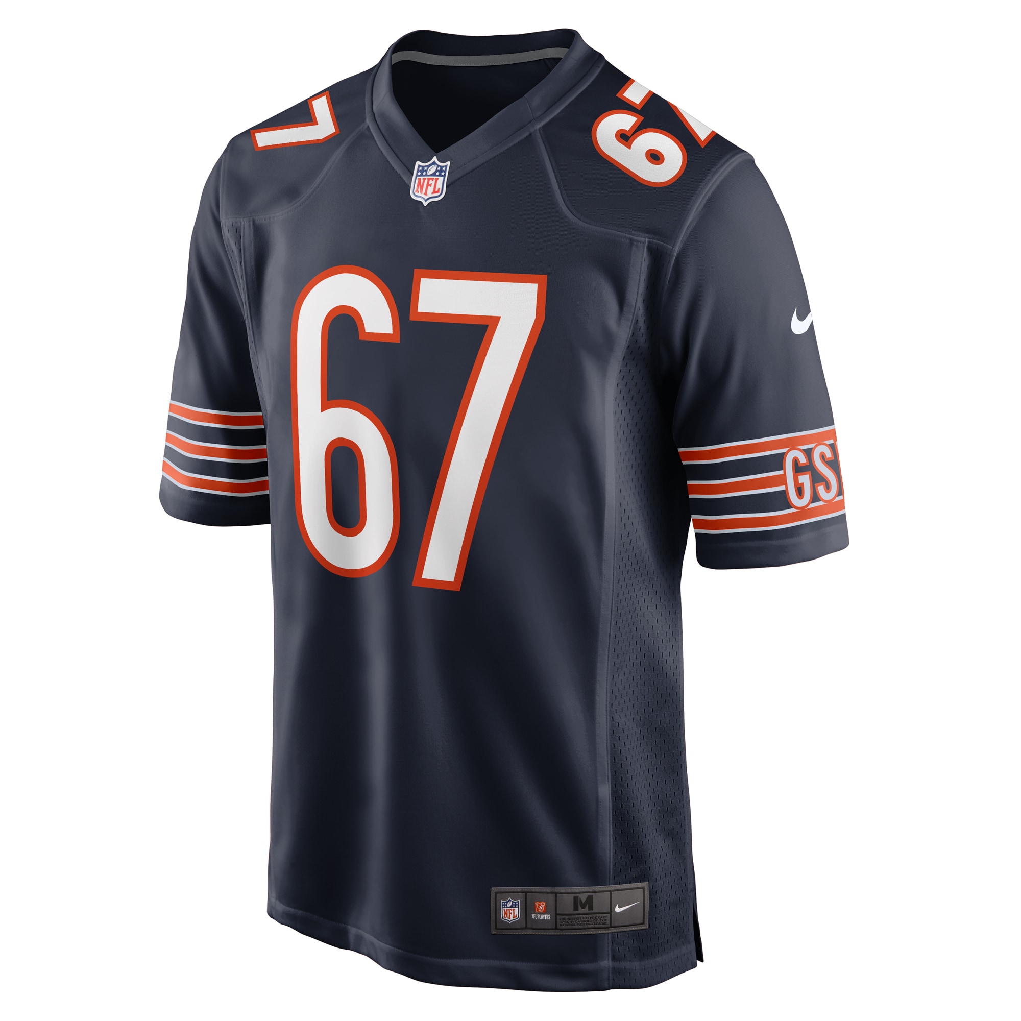 Dan Feeney Chicago Bears Nike Team Game Jersey -  Navy