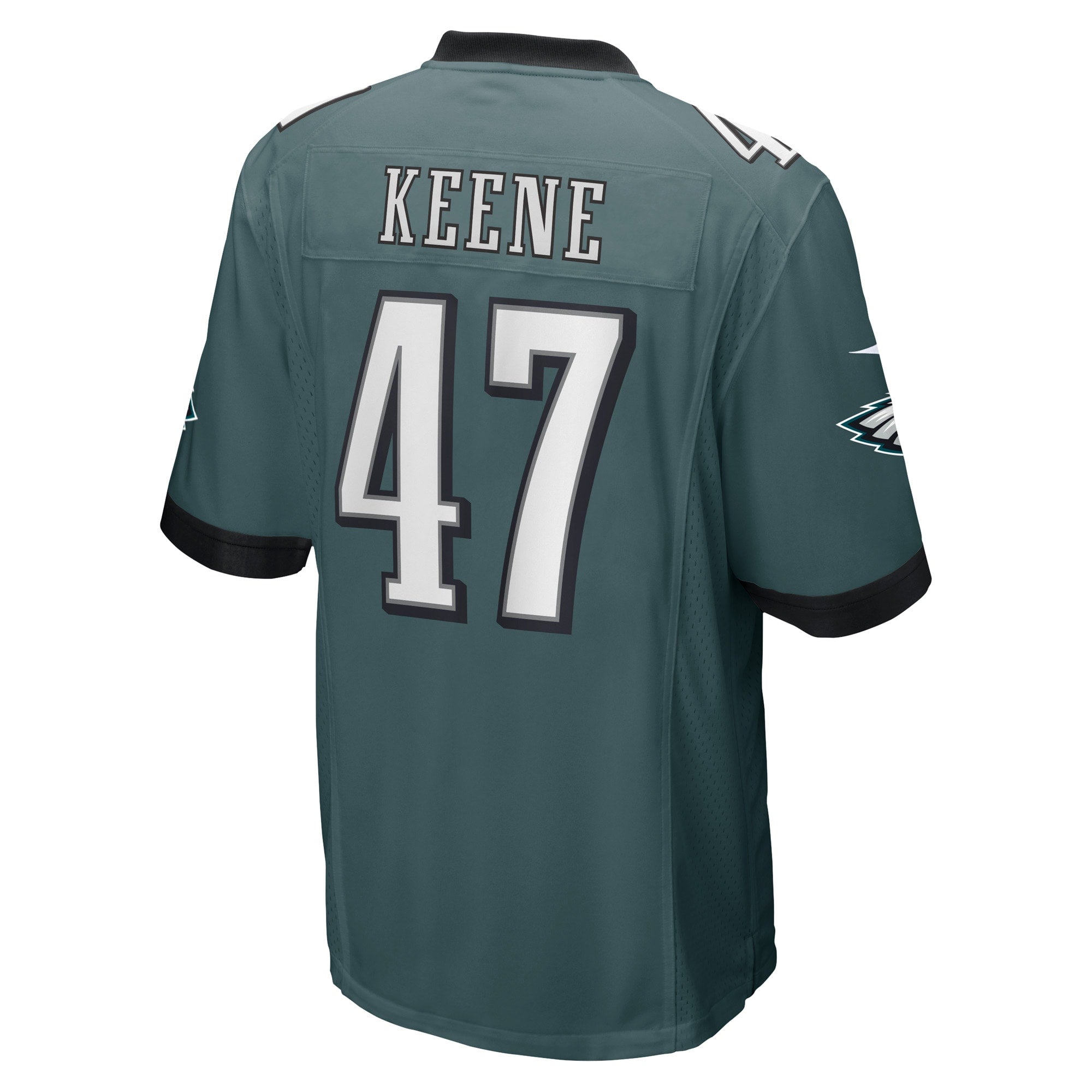 Men's Nike Dalton Keene Midnight Green Philadelphia Eagles Game Player Jersey