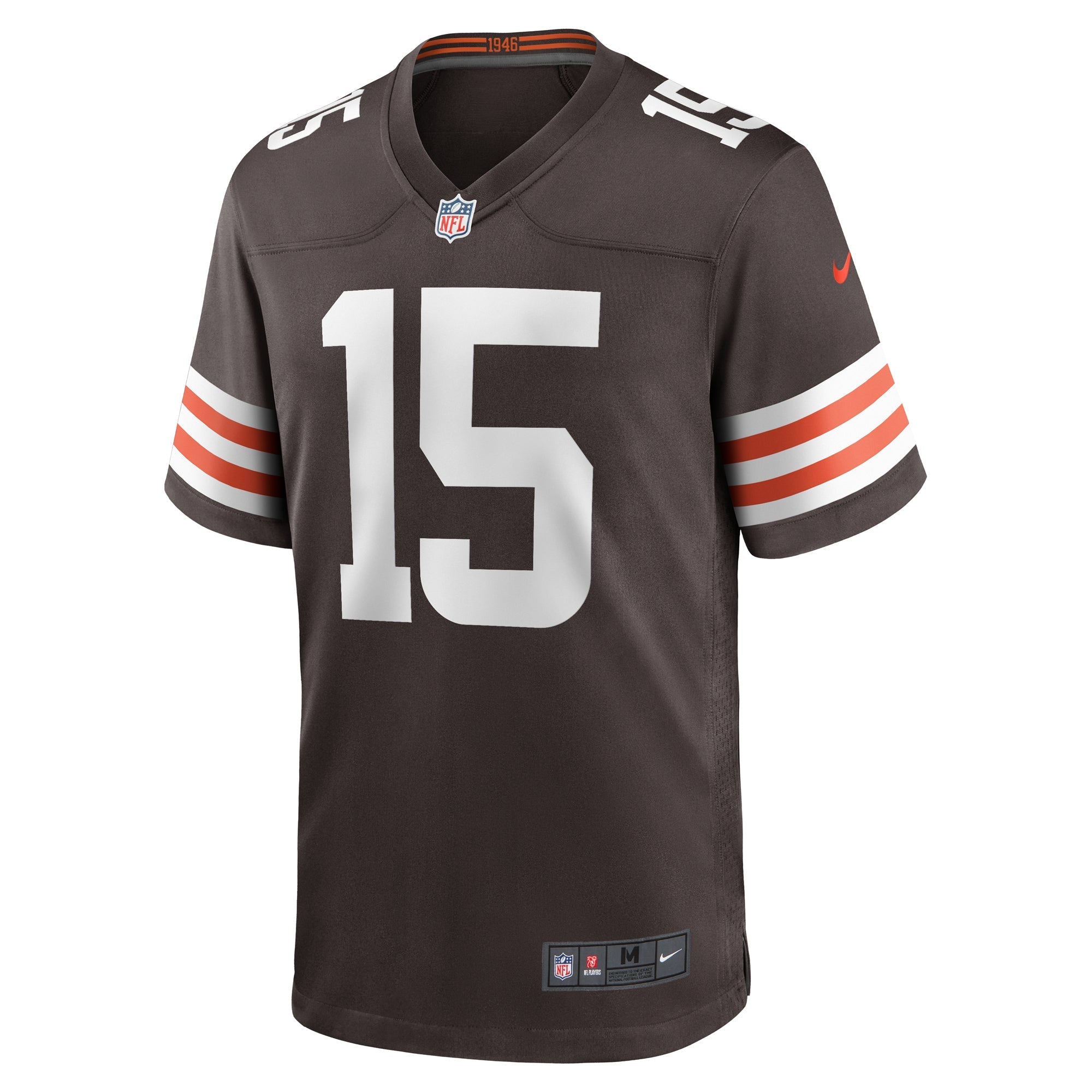 Men's Nike Joshua Dobbs Brown Cleveland Browns Game Player Jersey