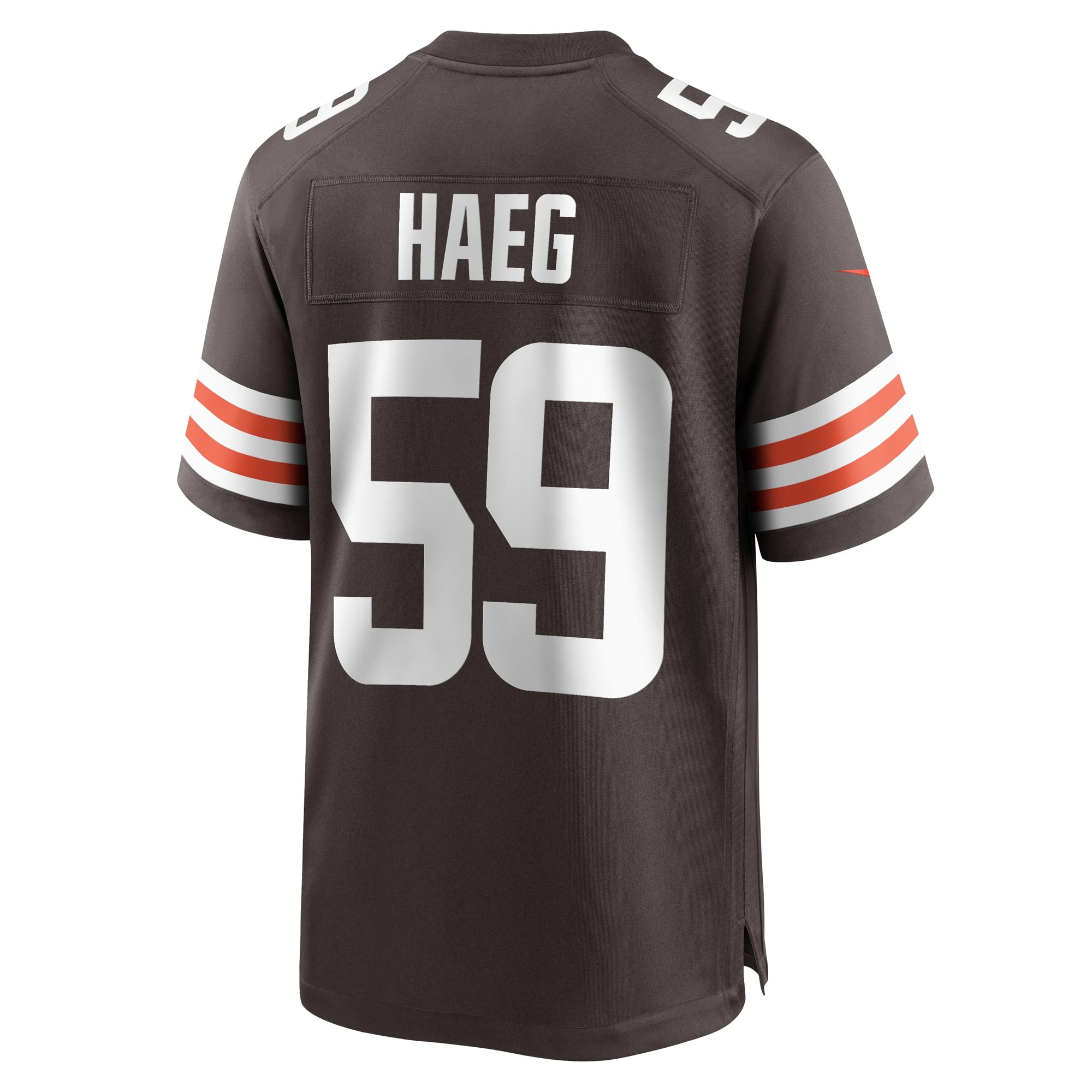 Men's Nike Joe Haeg Brown Cleveland Browns Game Player Jersey