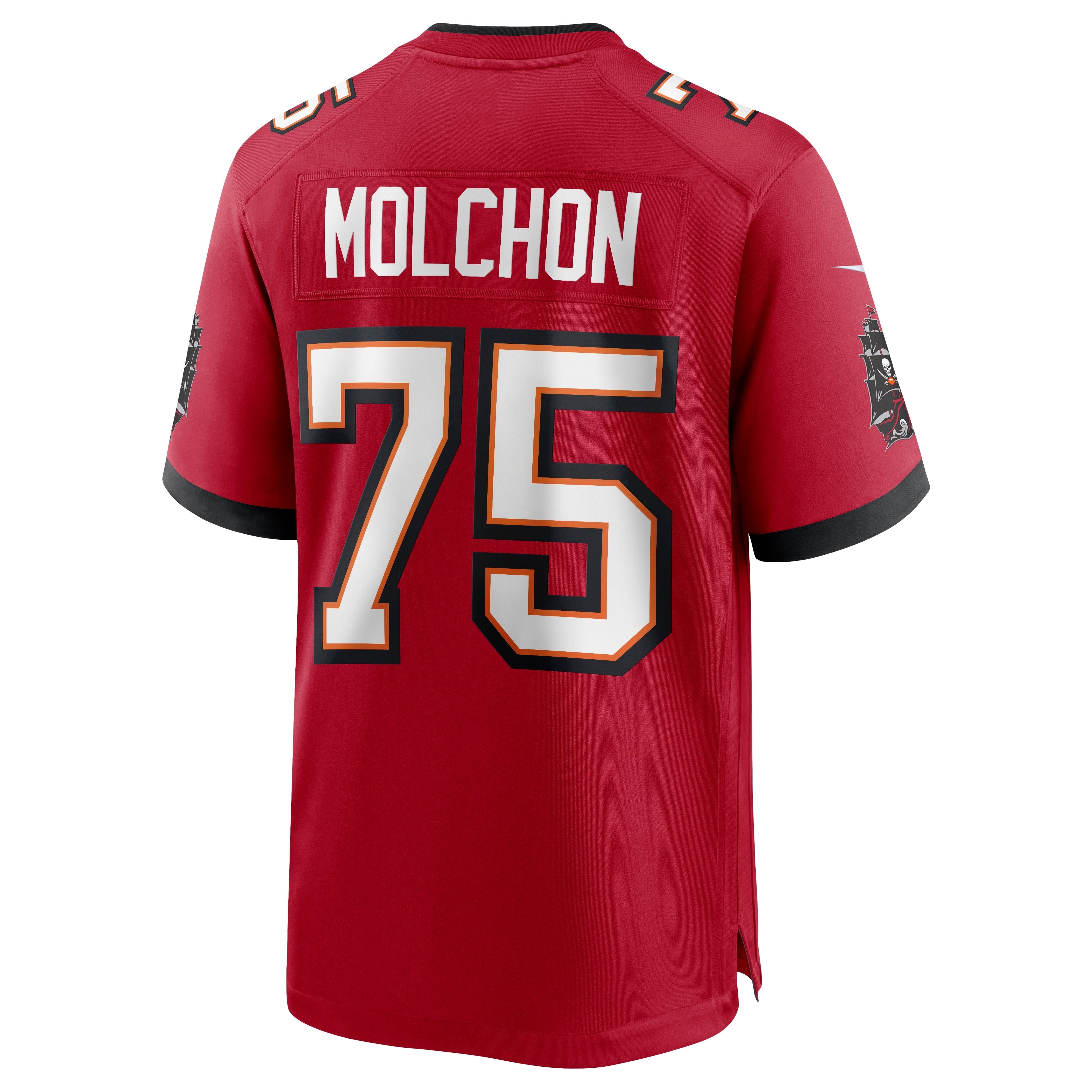 Men's Nike John Molchon Red Tampa Bay Buccaneers Game Jersey