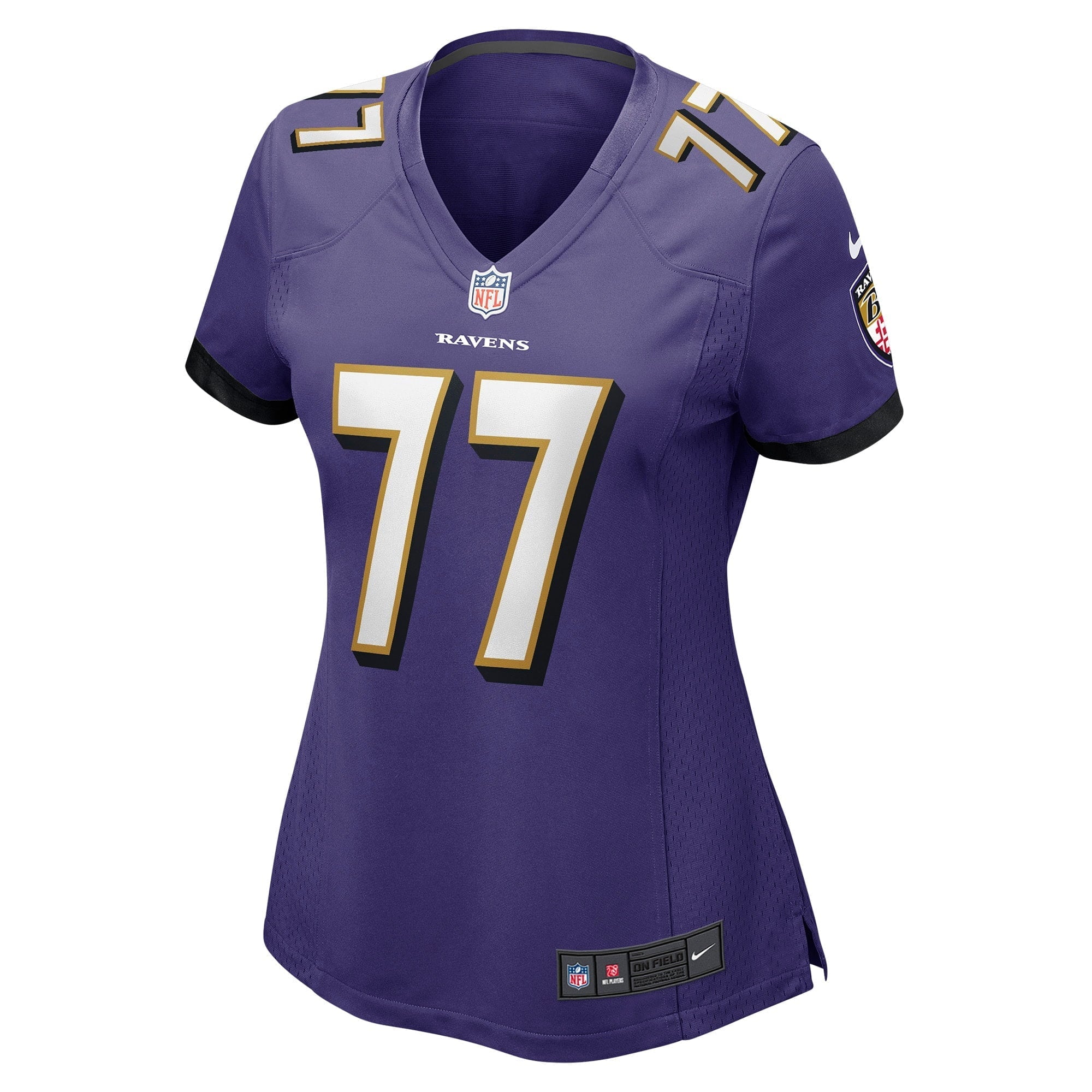 Women's Nike Daniel Faalele Purple Baltimore Ravens Player Game Jersey