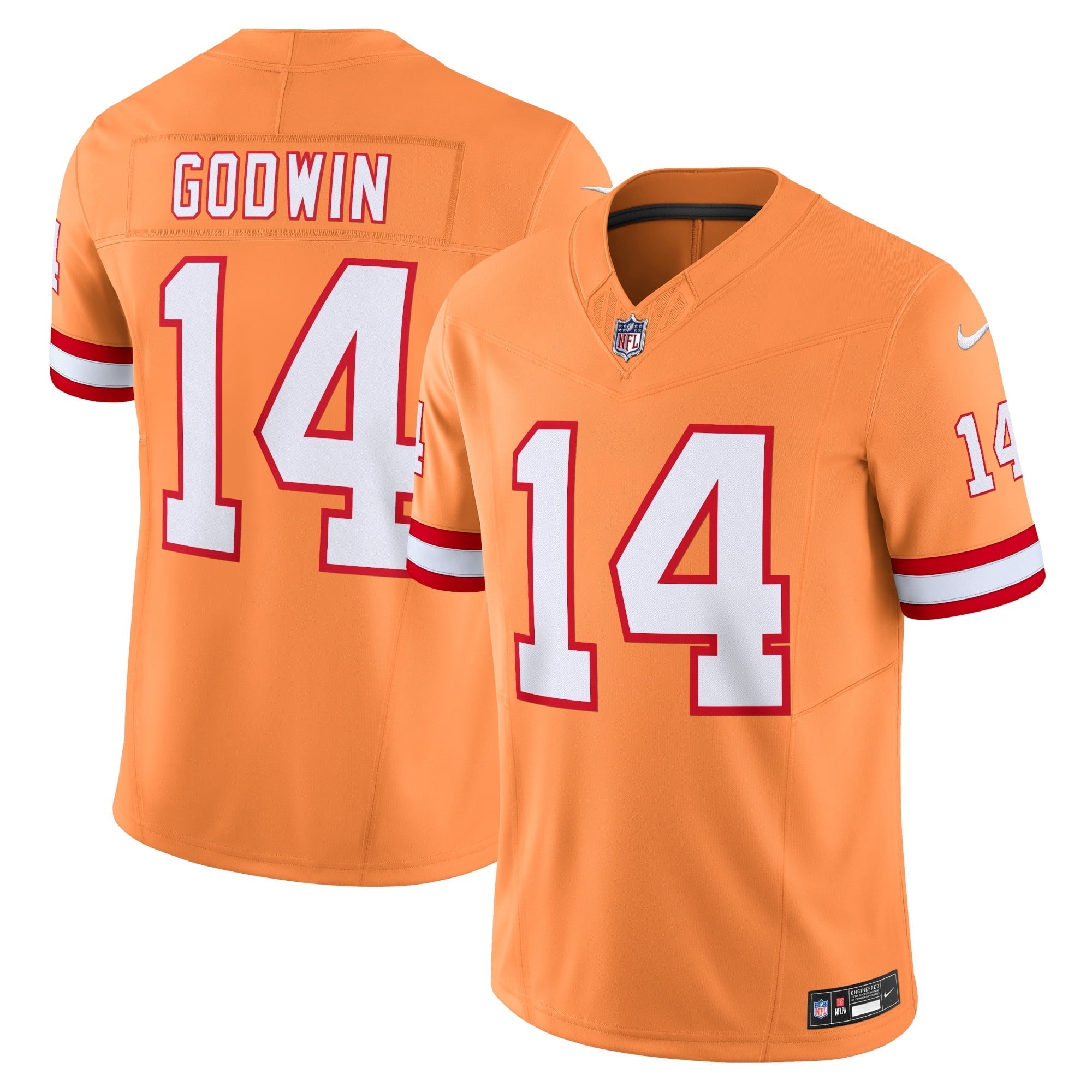 Men's Nike Chris Godwin Orange Tampa Bay Buccaneers Throwback Vapor F.U.S.E. Limited Jersey