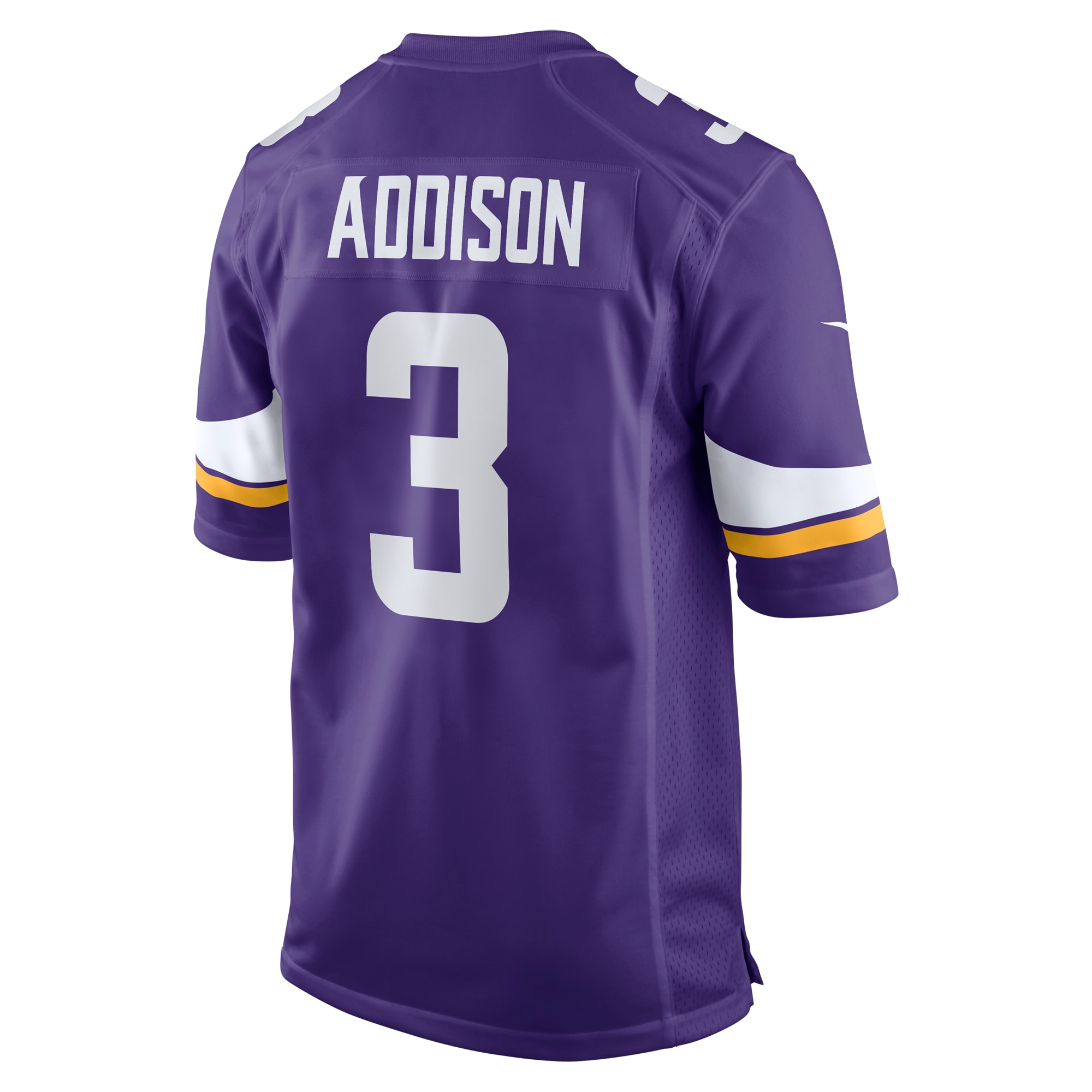 Jordans Addison Minnesota Vikings Nike 2023 NFL Draft First Round Pick Game Jersey - Purple