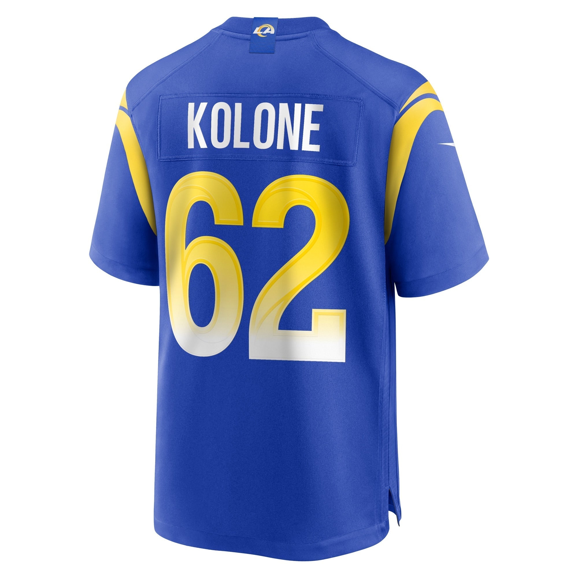 Men's Nike Jeremiah Kolone Royal Los Angeles Rams Team Game Player Jersey